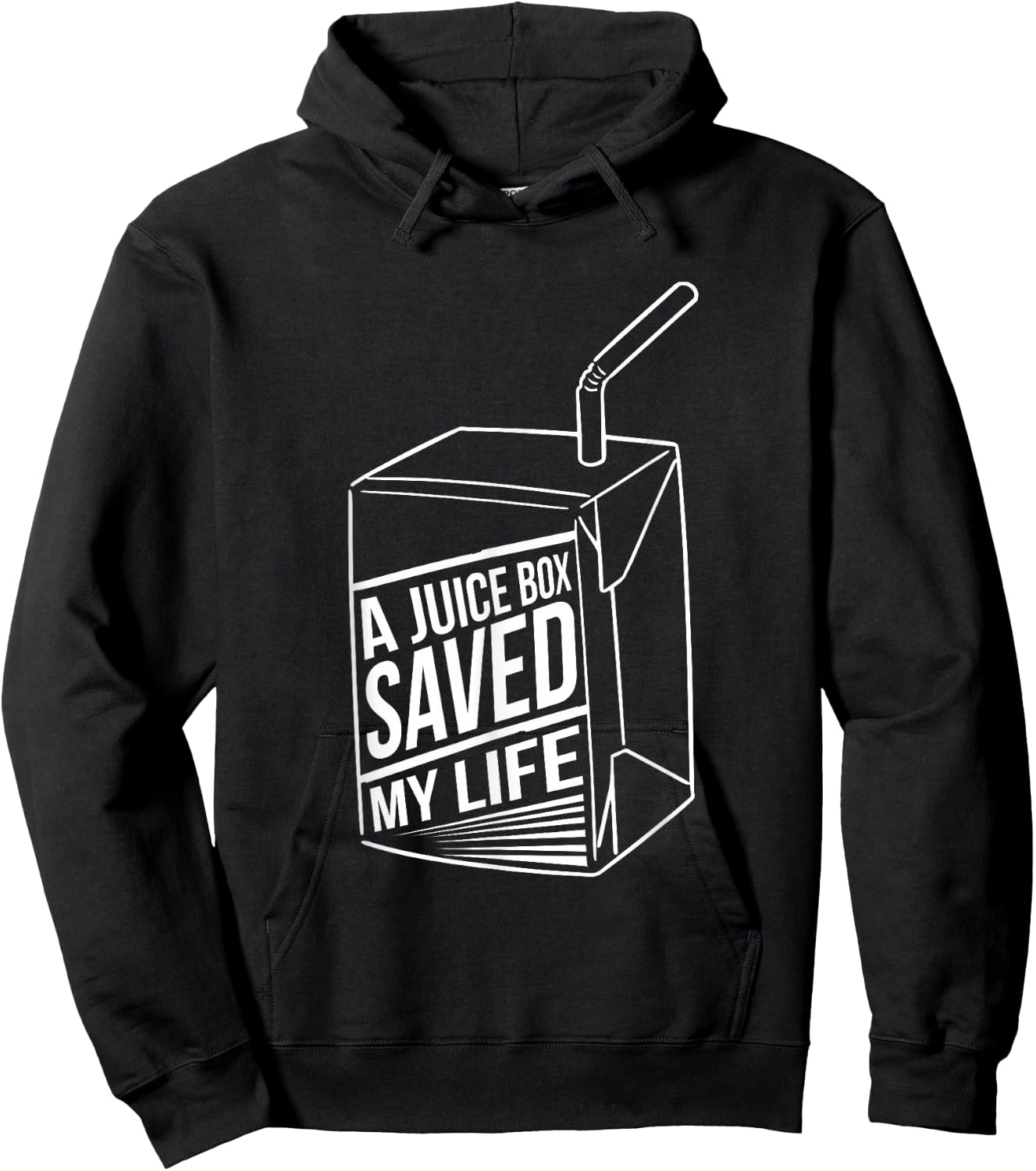 A Juice Box Saved my Life Funny Diabetes Hoodie - Hoodie | Black