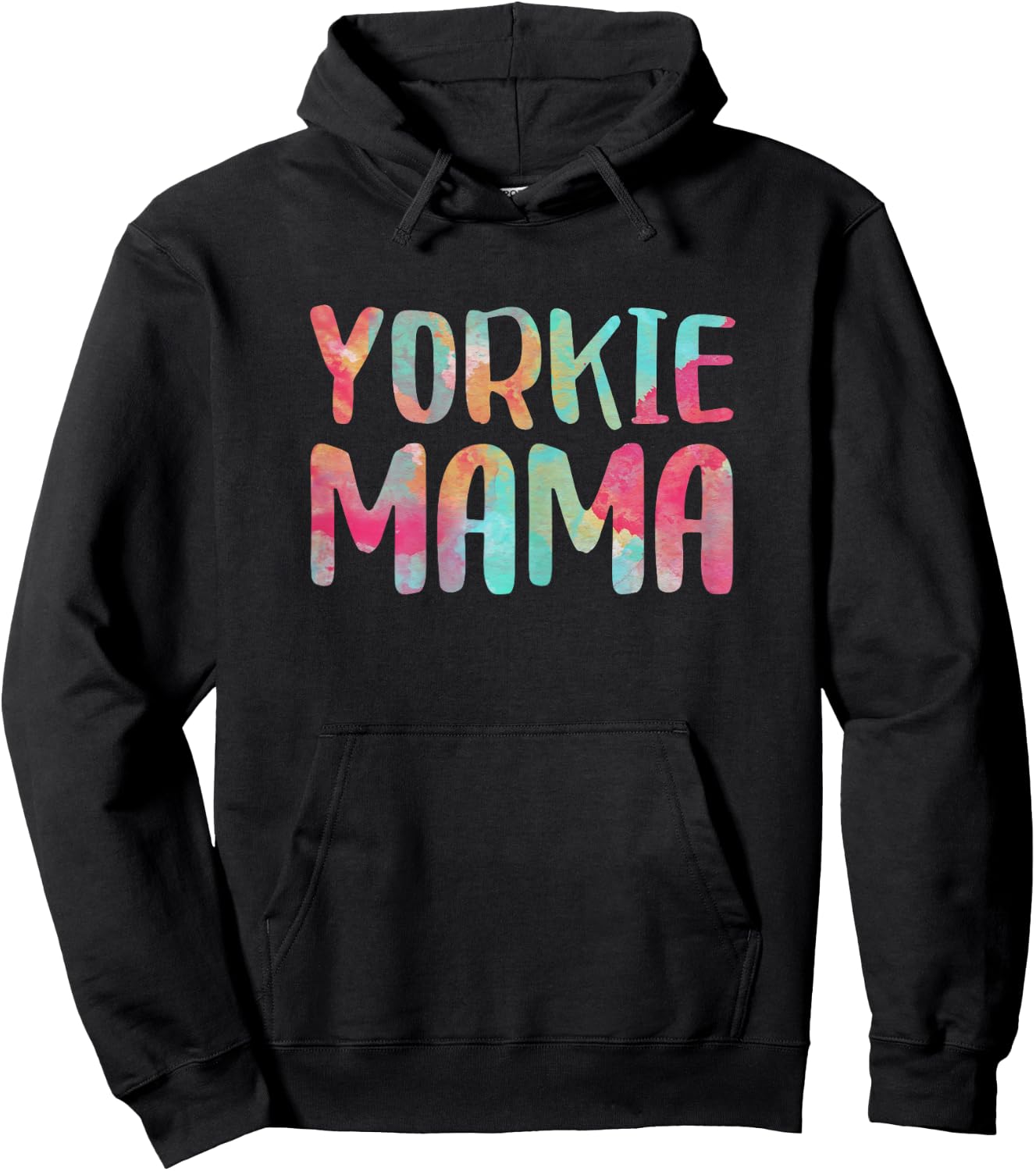 Yorkie Mama Shirt Women Dog Lover Mothers Day Hoodie - Hoodie | Black