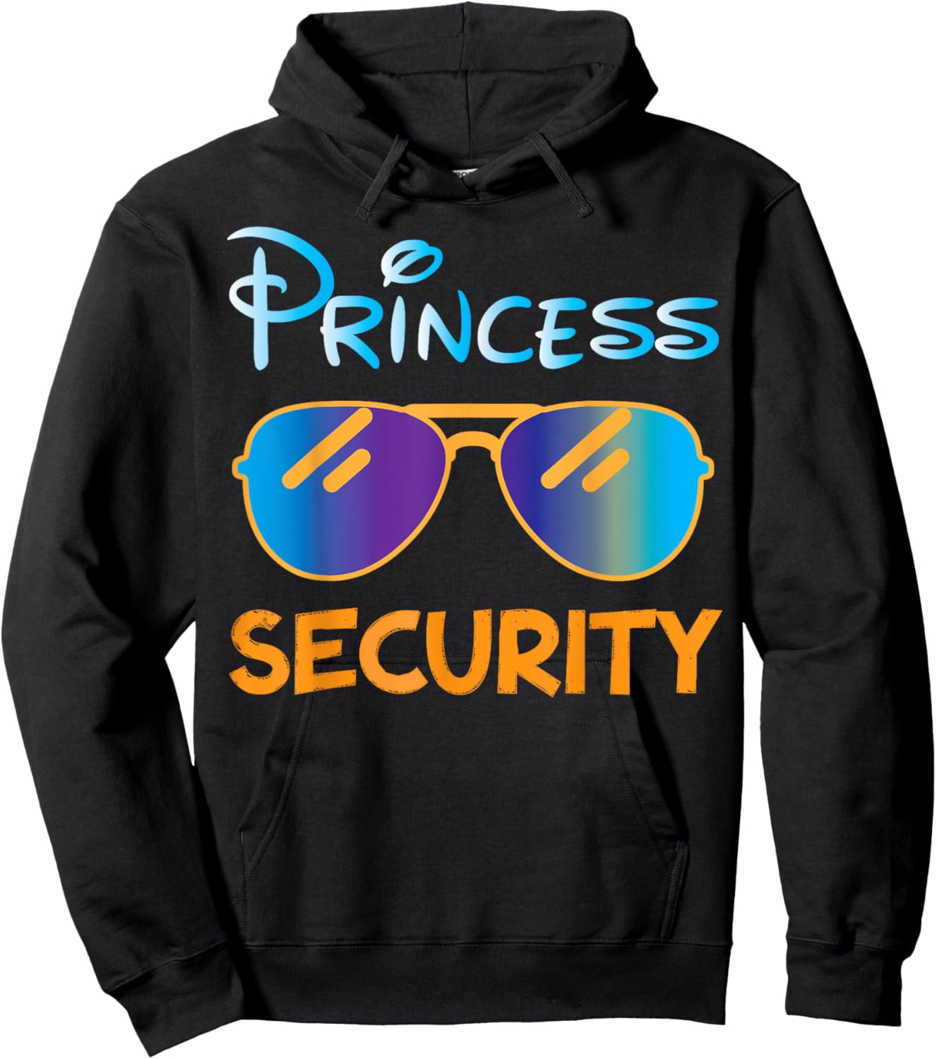 Princess Security Funny Birthday Halloween Party design Hoodie - Hoodie | Black