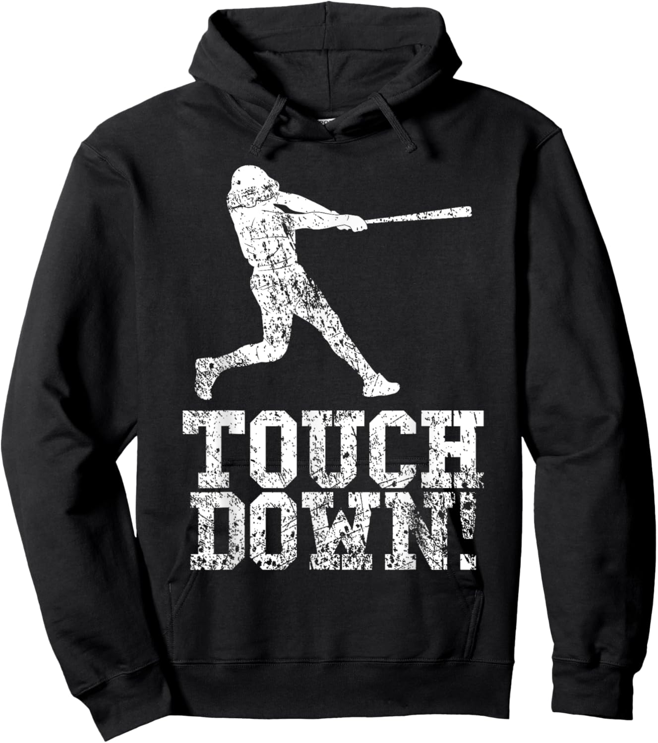 Funny Touchdown Baseball Football Sports Hoodie - Hoodie | Black