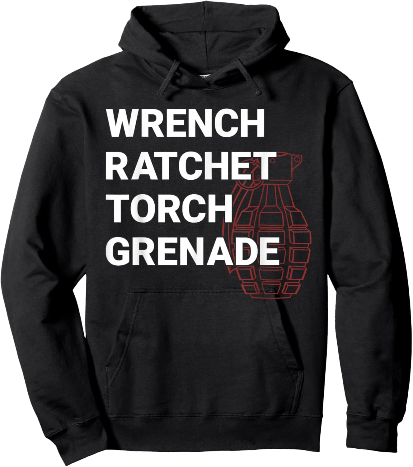 Wrench Ratchet Torch Grenade Equipment Tools Hoodie - Hoodie | Black