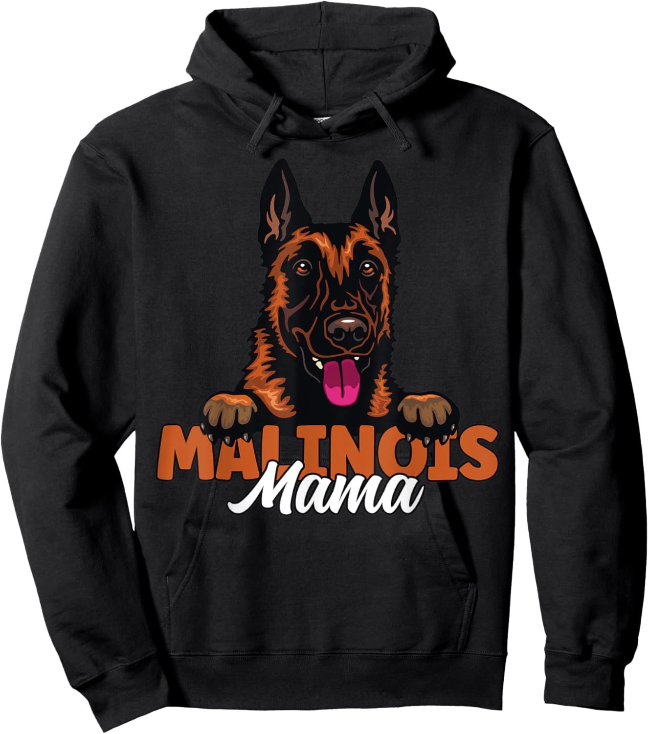 Belgian Malinois Mama Dog Lover Malinois Dog Mother Dog Mom Women Kids Hoodie - Hoodie | Black