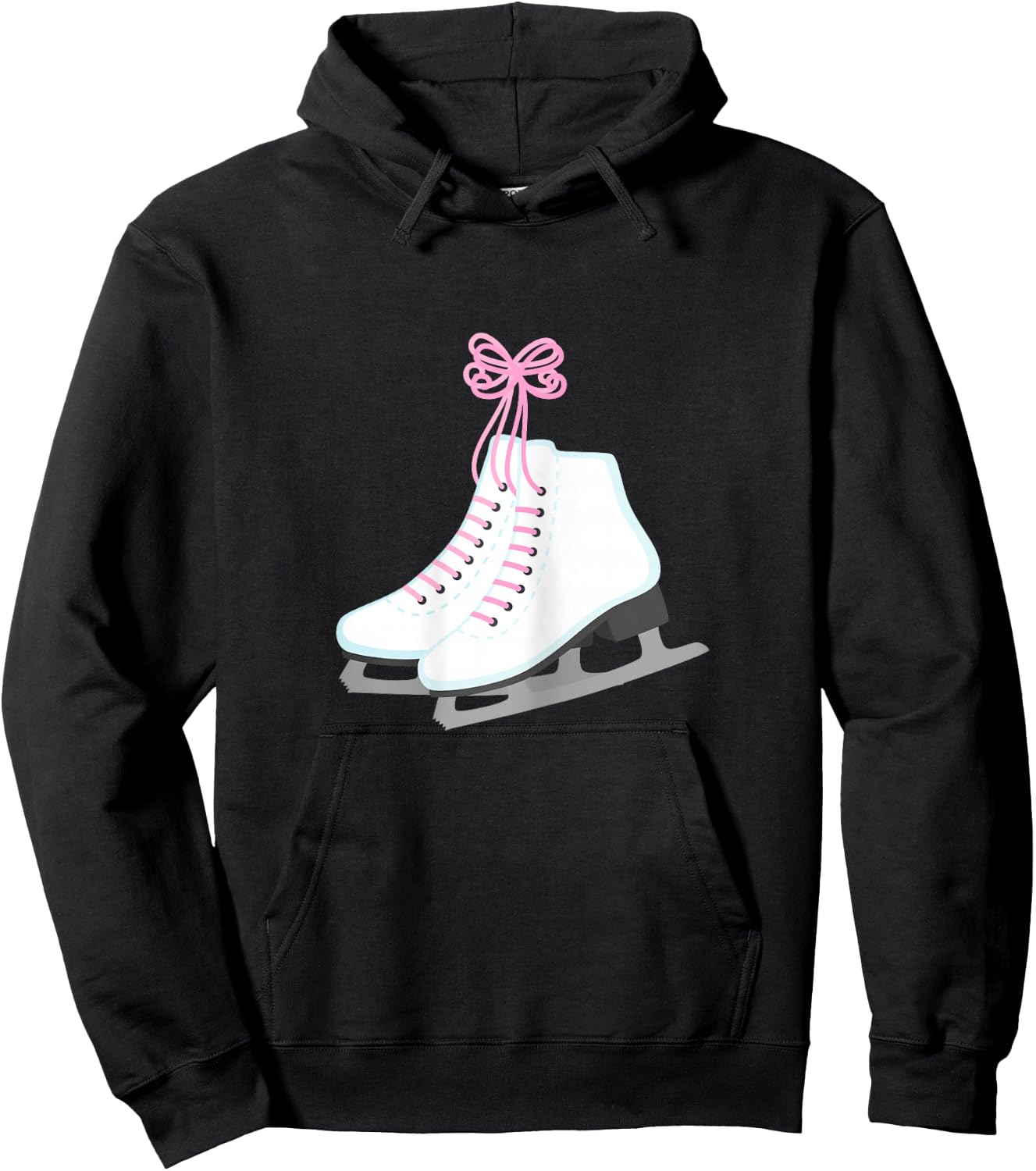 Figure Skating Ice Skate for Girls Hoodie - Hoodie | Black