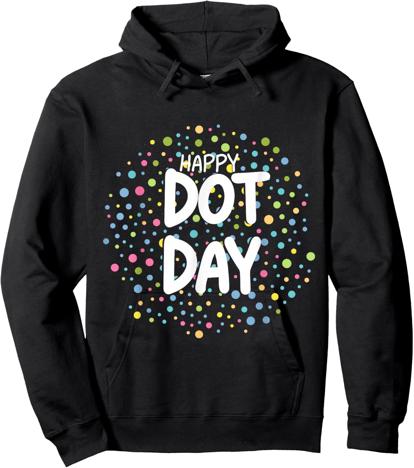 Happy Dot Day September 15th Colorful Polka Dot Boys Kids Hoodie - Hoodie | Black