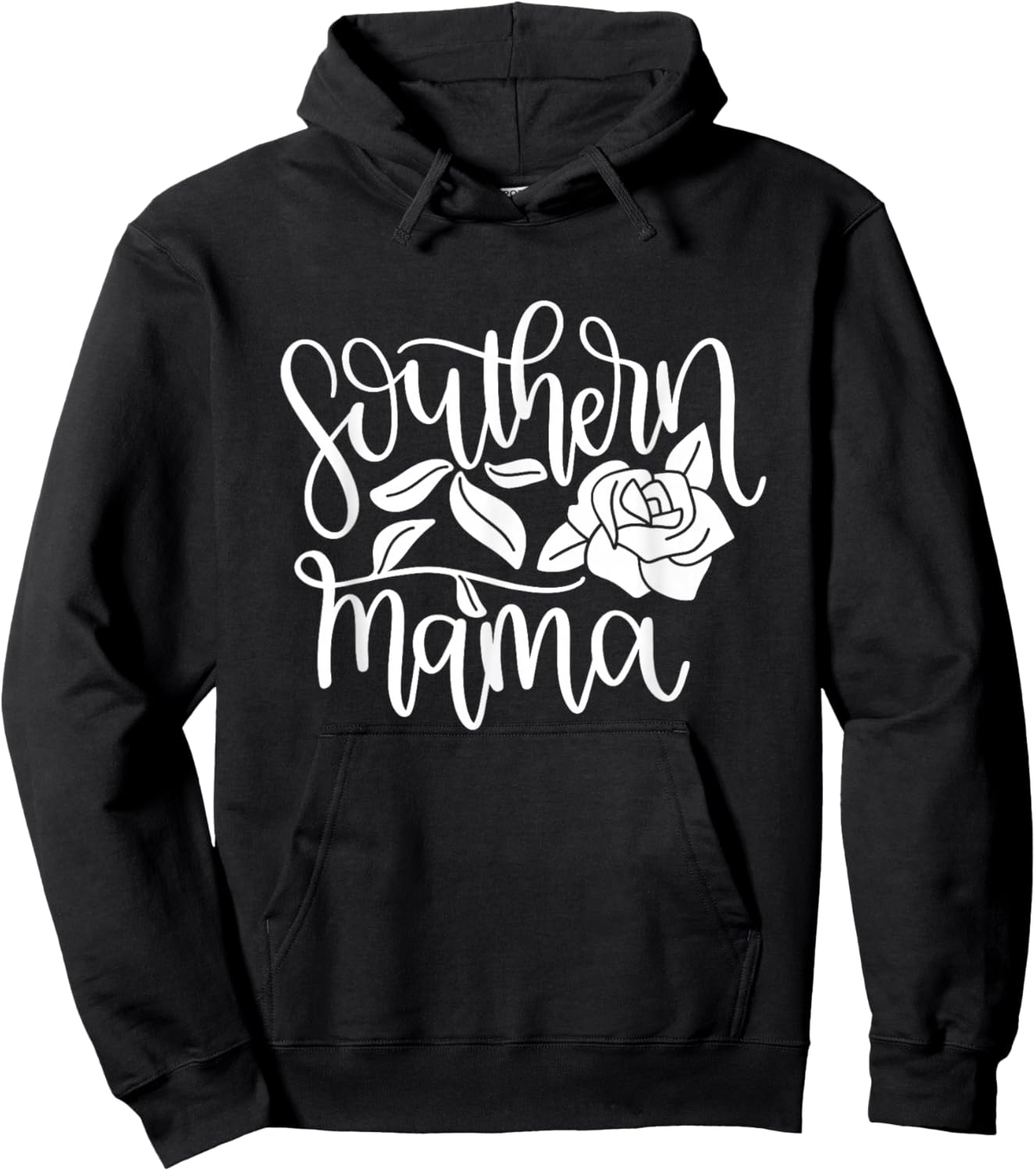 Southern Mama Floral Flower Hoodie - Hoodie | Black