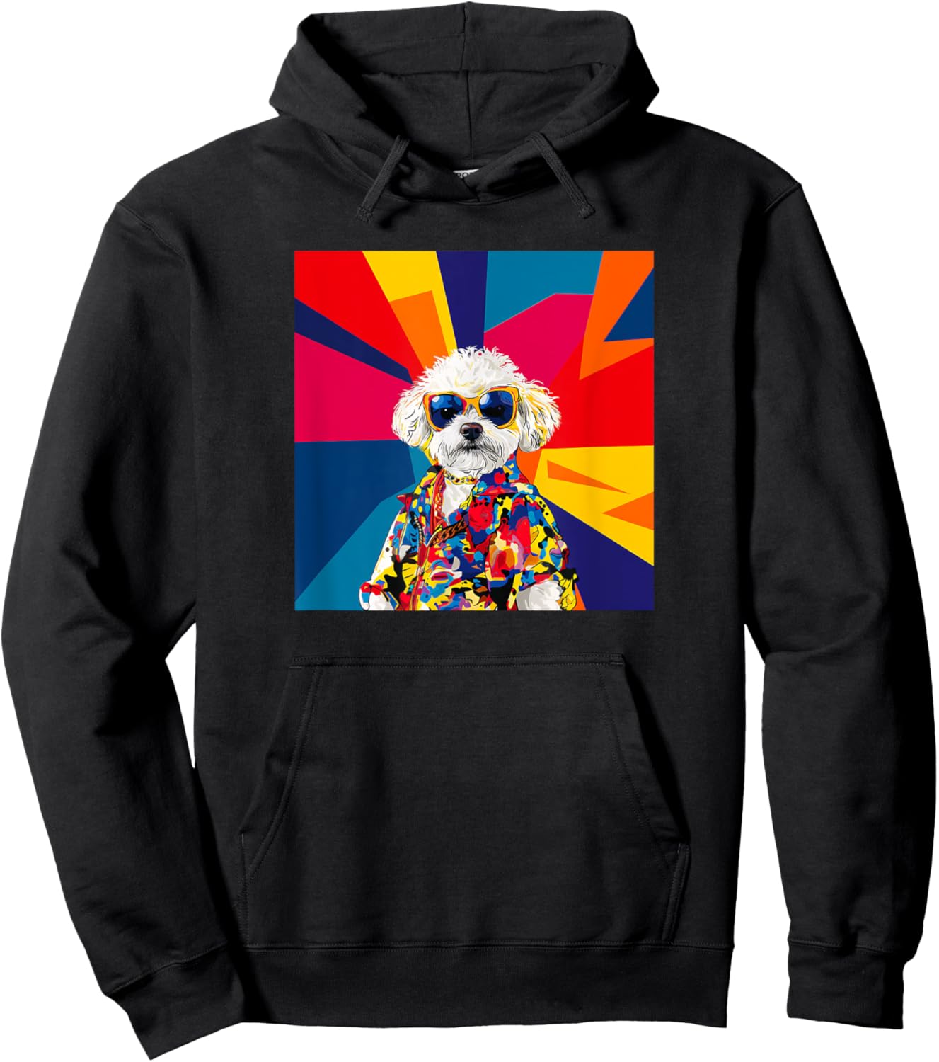 Peekapoo Dog Fashion Cute Colorful Pop Art Hoodie - Hoodie | Black