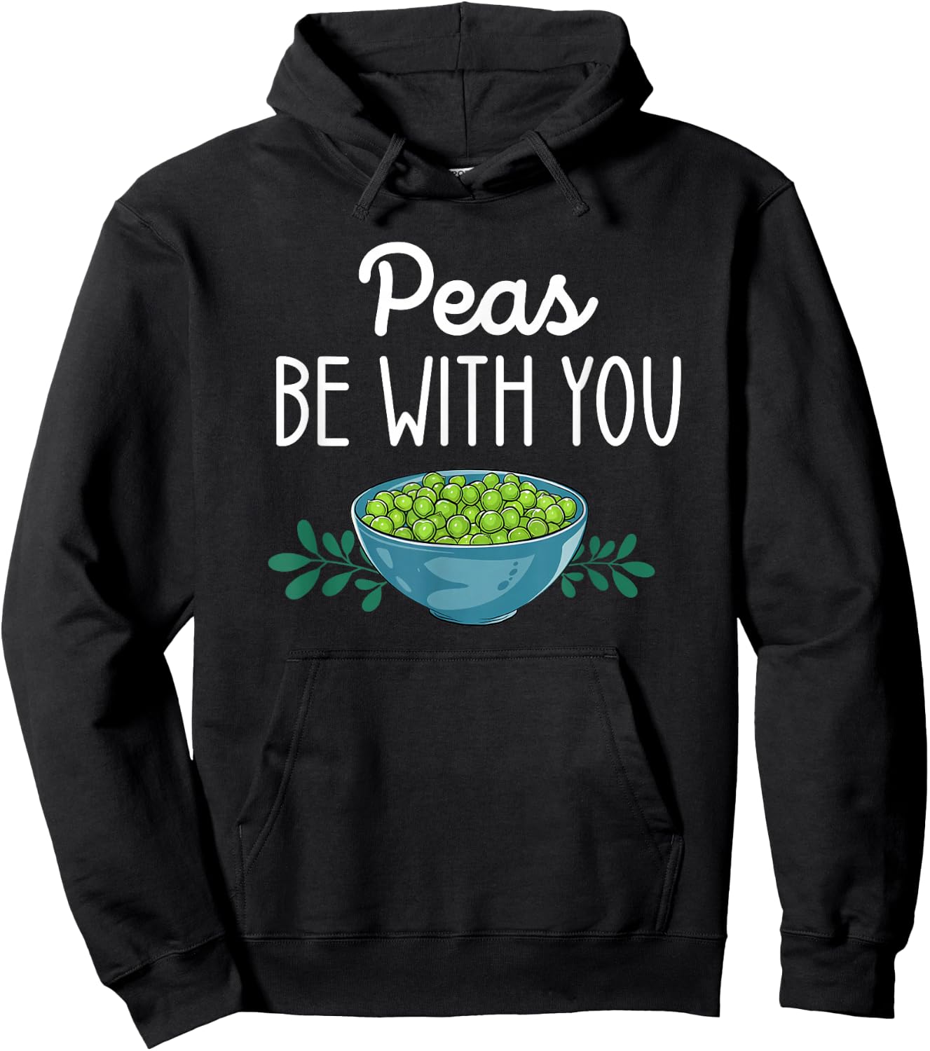 Thanksgiving Dinner Foods Family Matching Peas With You Hoodie - Hoodie | Black