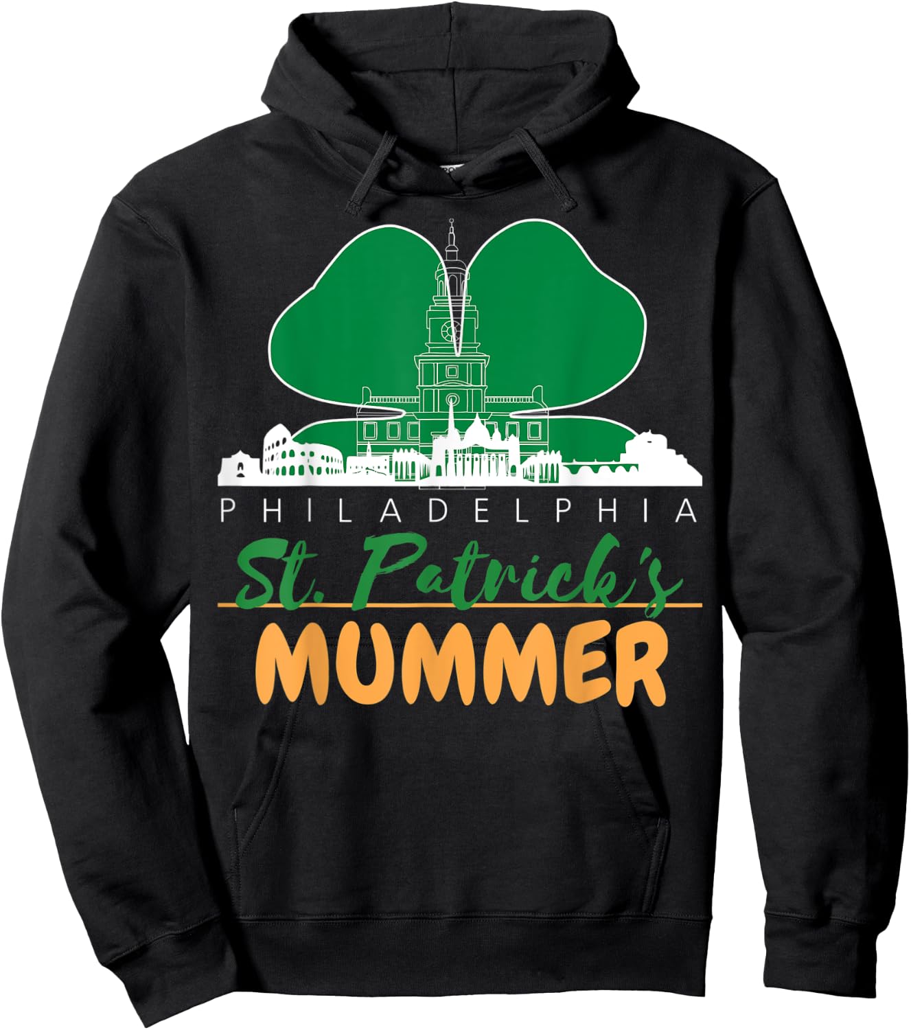 Mummers Day St. Patricks Day Shirt Funny Gift Hoodie - Hoodie | Black