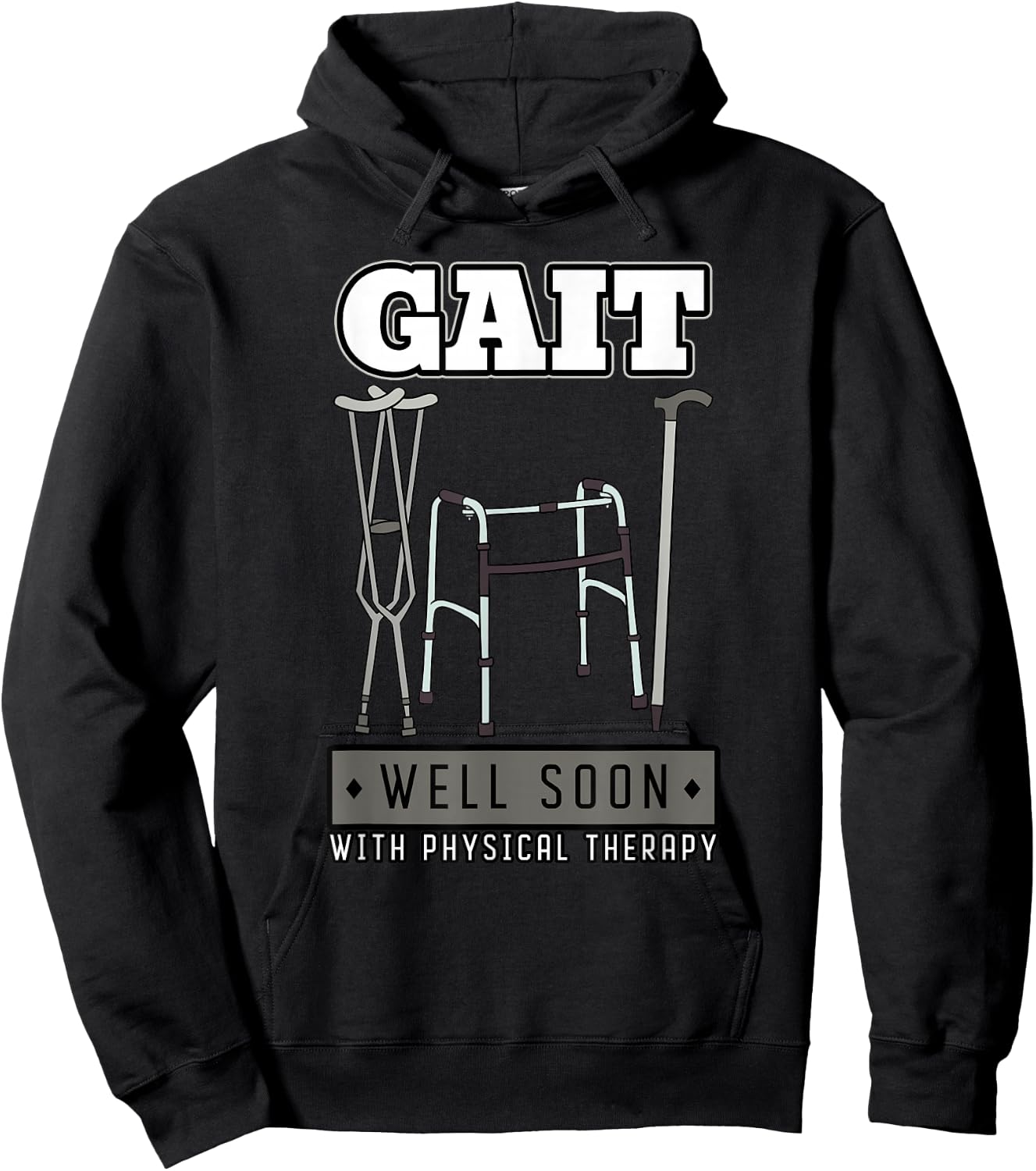Physical Therapist Physiotherapy Medical Staff Gait Gift Hoodie - Hoodie | Black