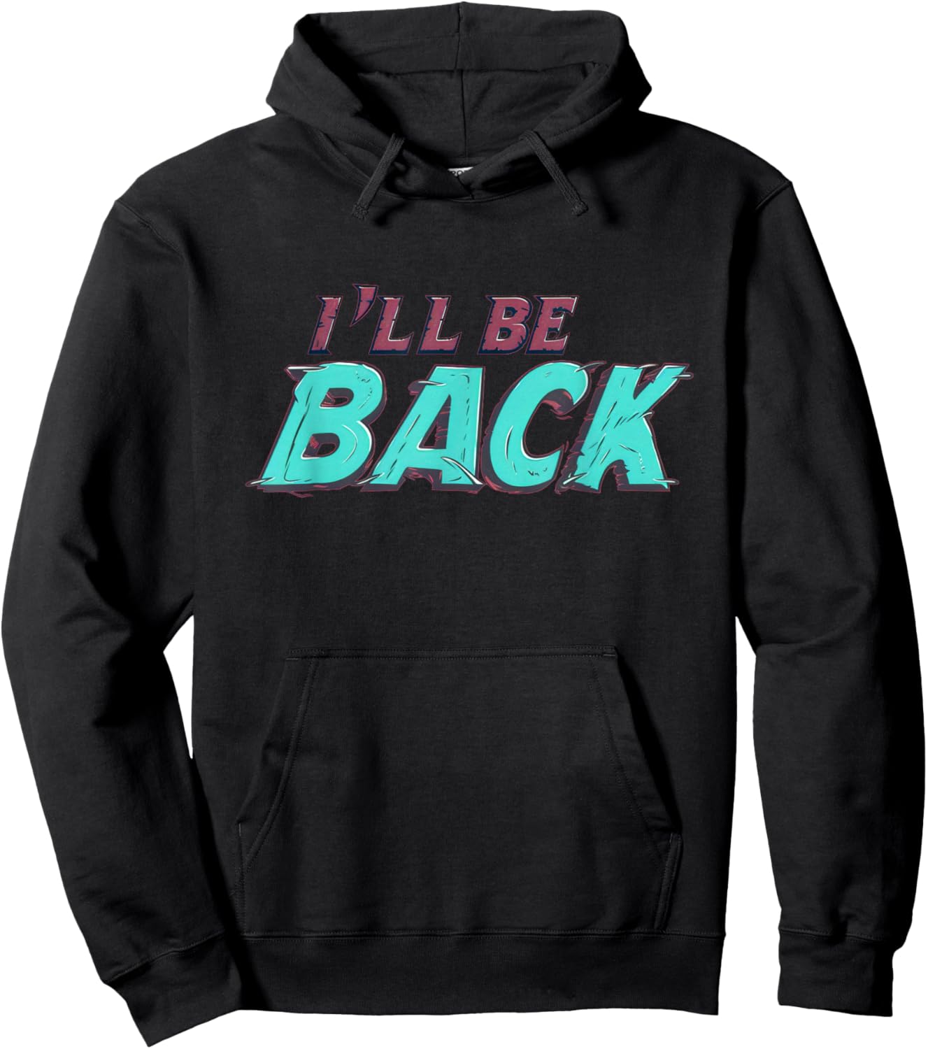 I'll be back Logo Costume Hoodie - Hoodie | Black