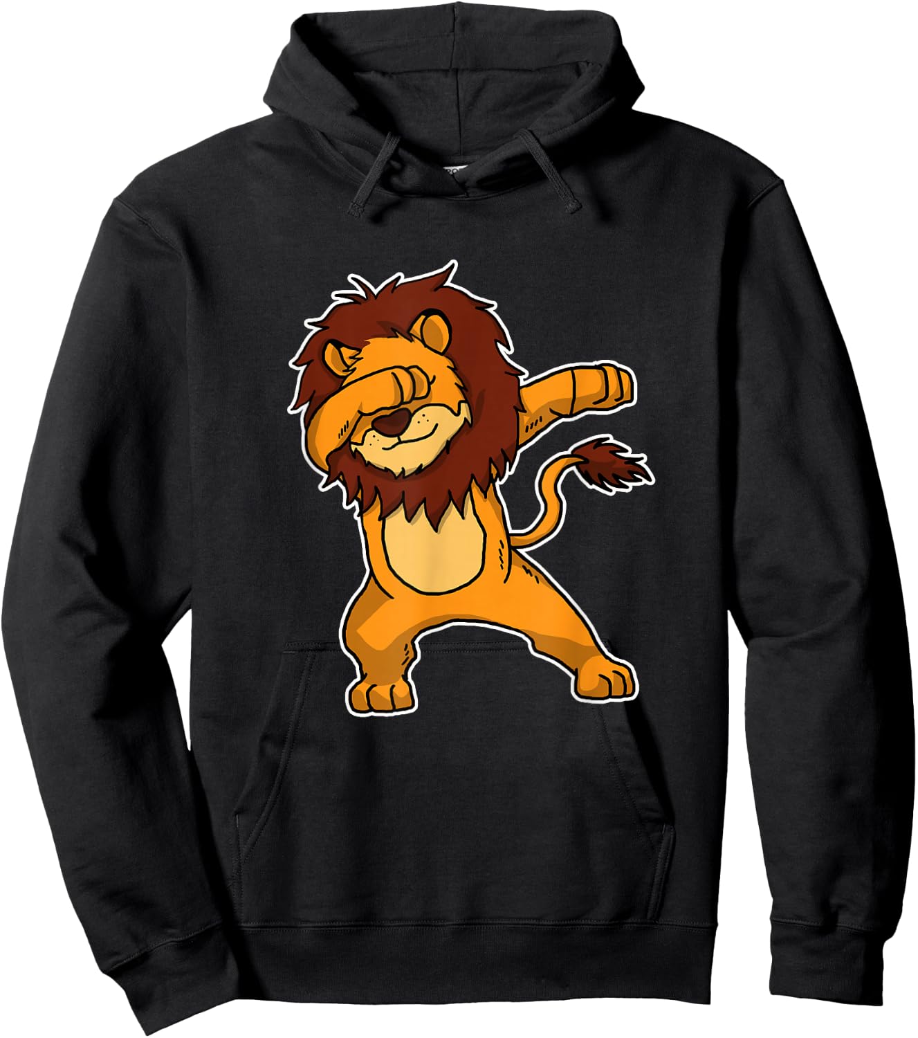 Funny Dabbing Lion Gift Kids Dab Dance Hoodie - Hoodie | Black