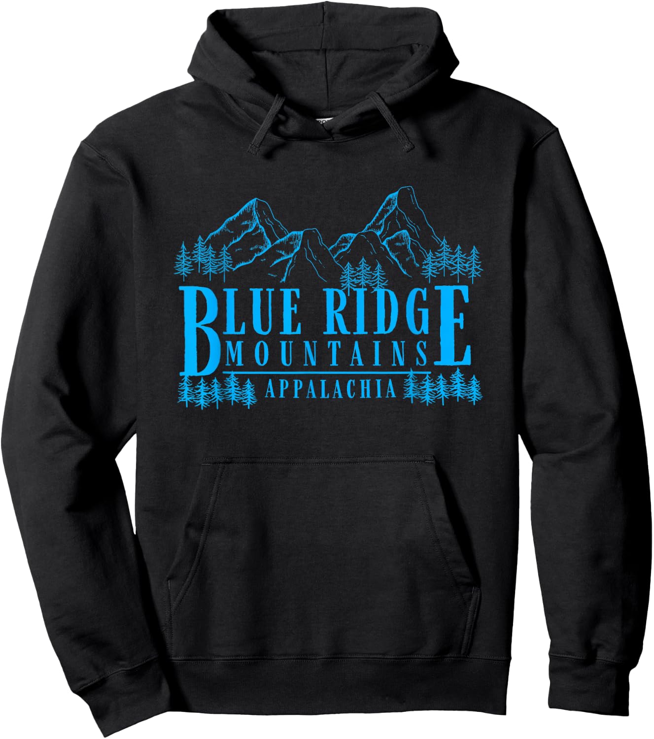 Blue Ridge Mountains Appalachia Souvenir Gift Hoodie - Hoodie | Black