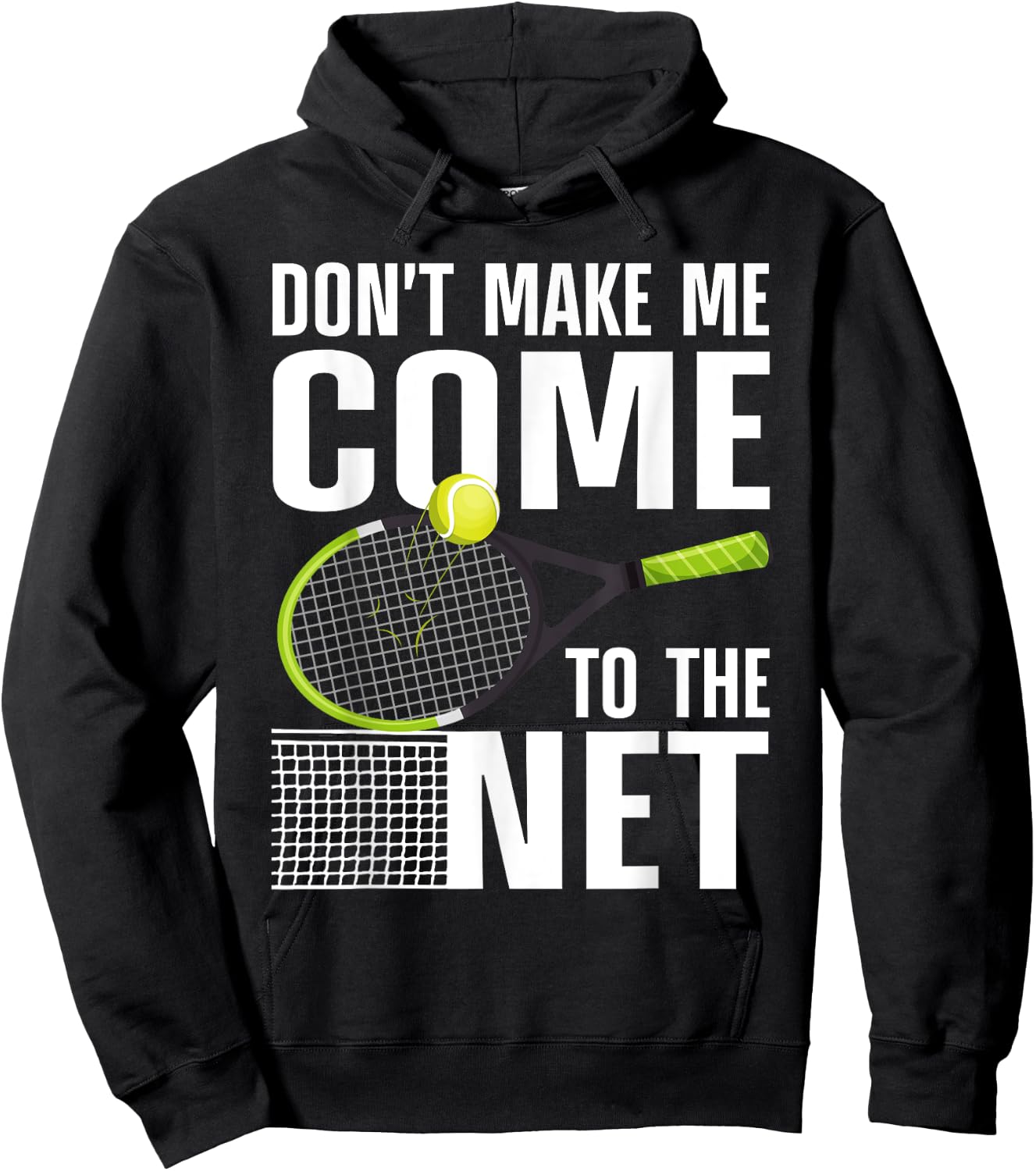 Funny Tennis Art Men Teens Tennis Player Lover Hoodie - Hoodie | Black
