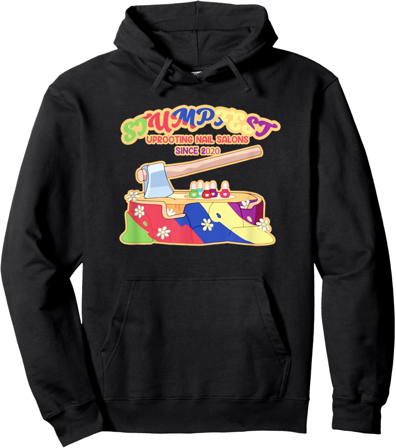Stumpfest Uprooting Nail Salons Brisbane Festival Hoodie - Hoodie | Black