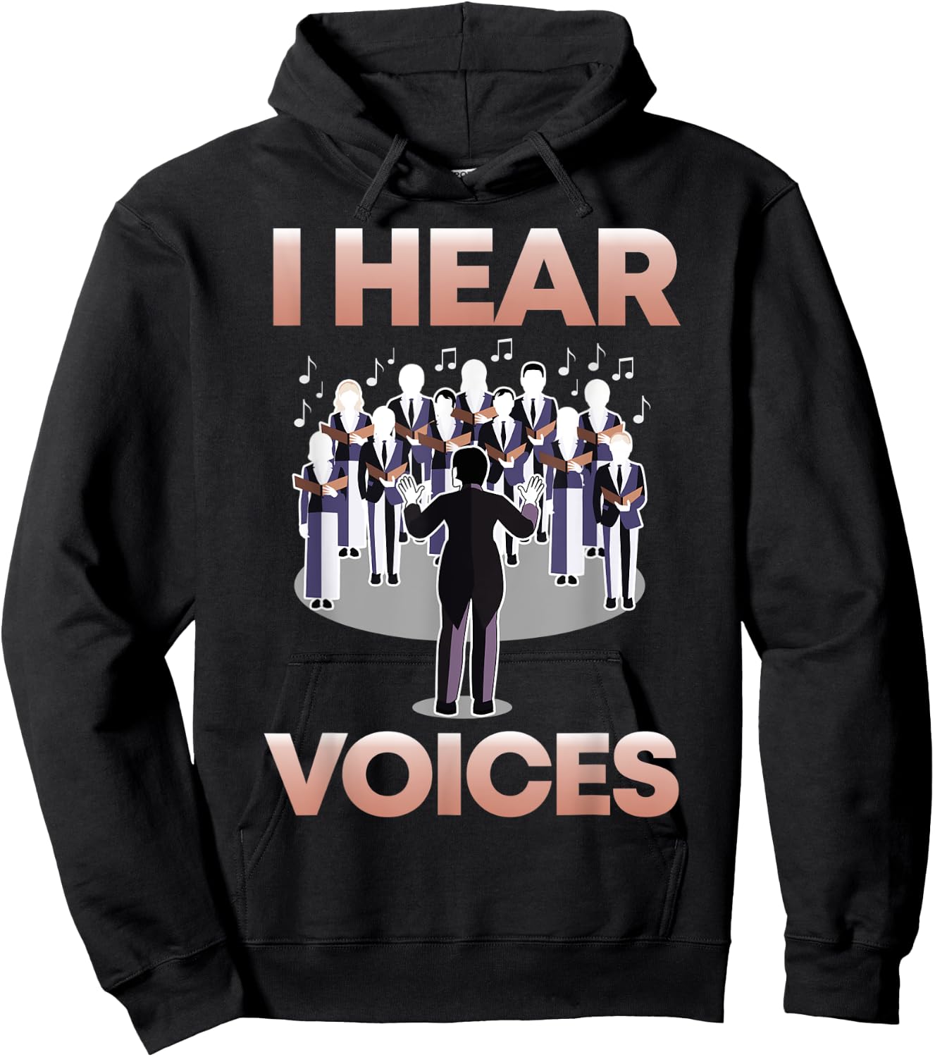 Choir Teacher I Choir I I Hear Voices Composer Women Kids Hoodie - Hoodie | Black