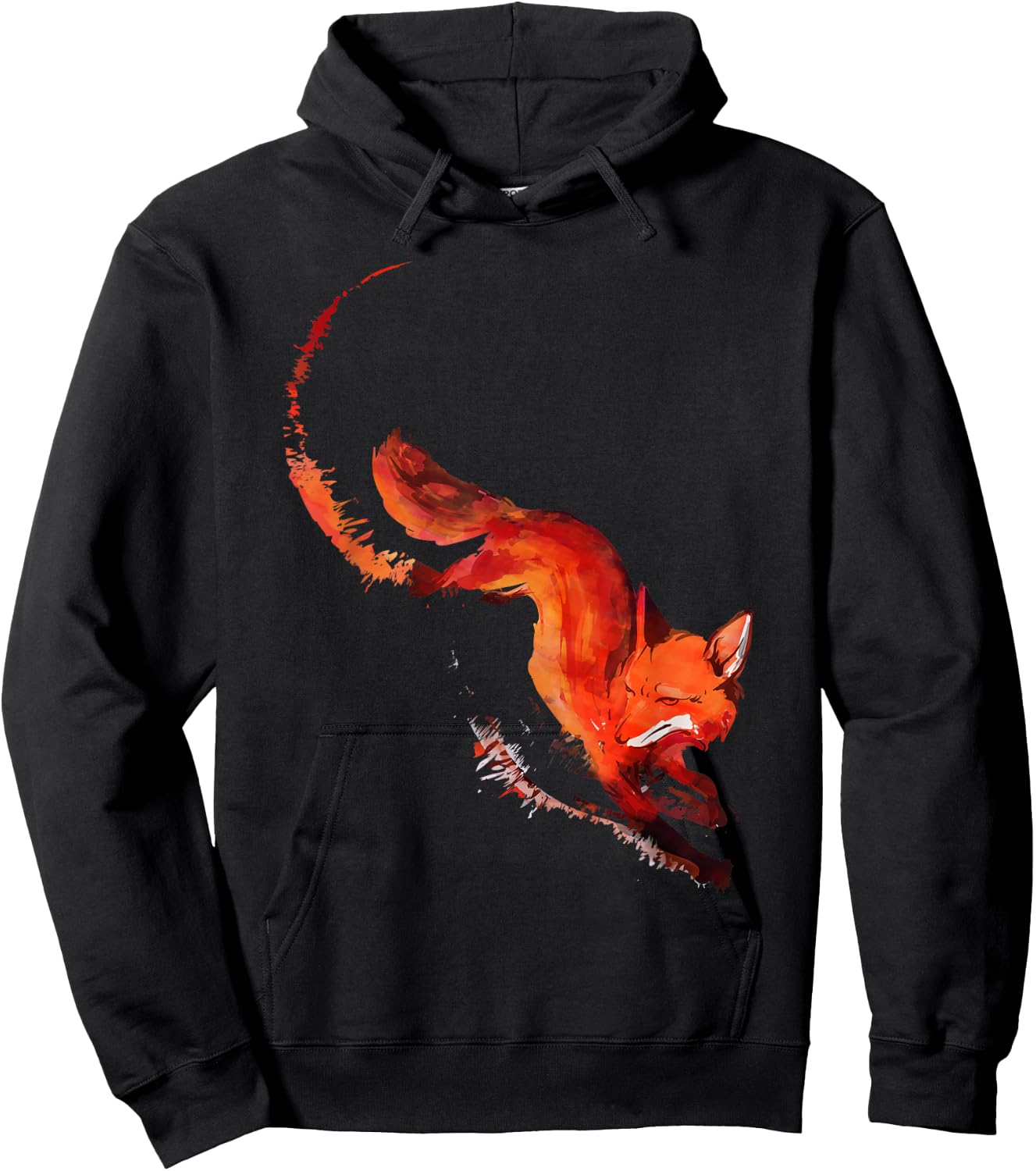 Hunting Fox Nature Adventure Hoodie - Hoodie | Black
