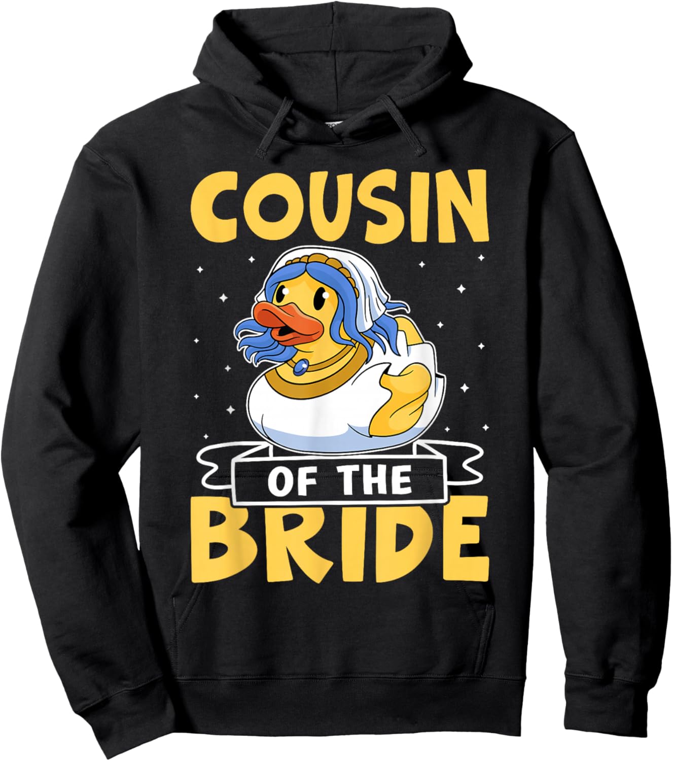 Cousin Of The Bride Funny Duck Hoodie - Hoodie | Black