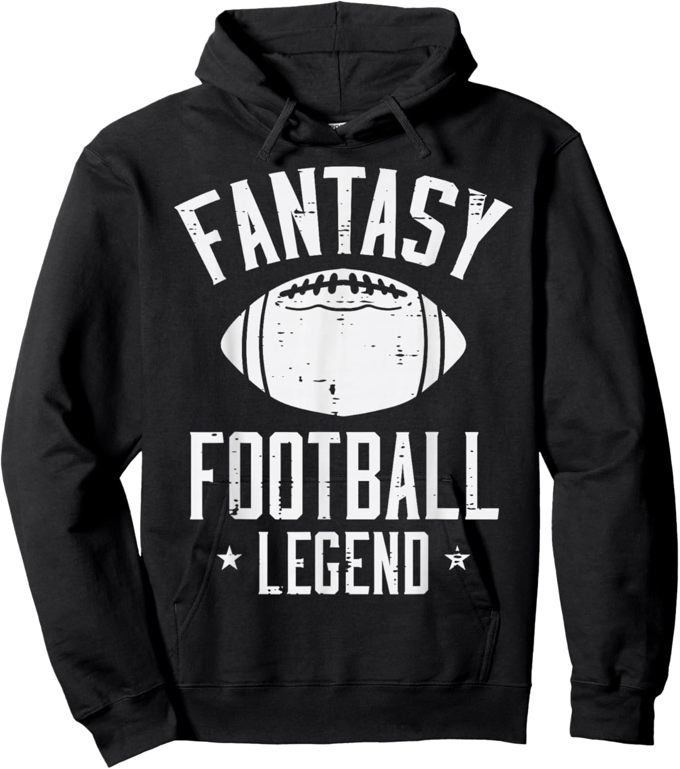 Fantasy Football Legend Funny Draft Party Champion Men Hoodie - Hoodie | Black
