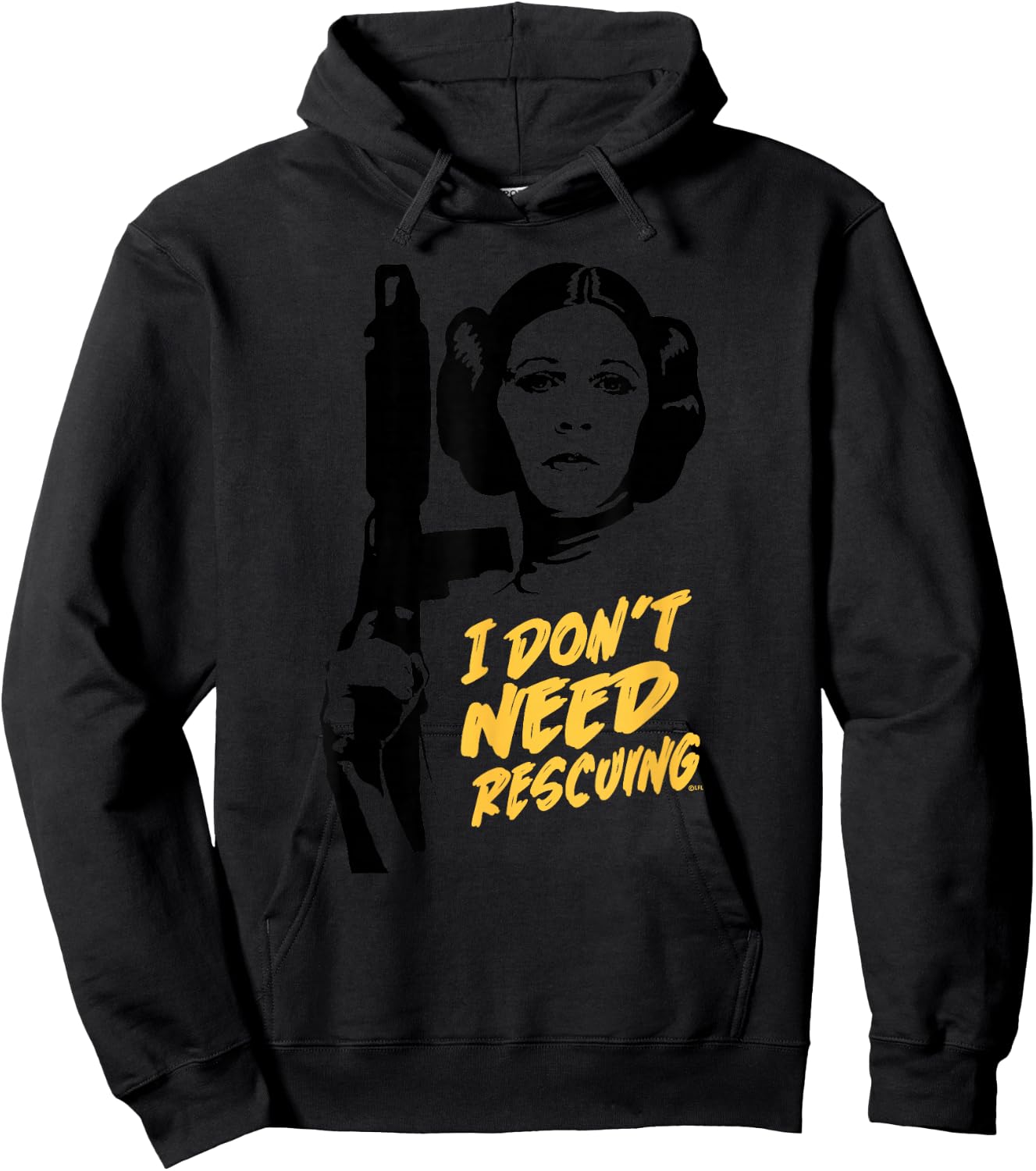 Star Wars Princess Leia Escape I Don't Need Rescuing Hoodie - Hoodie | Black
