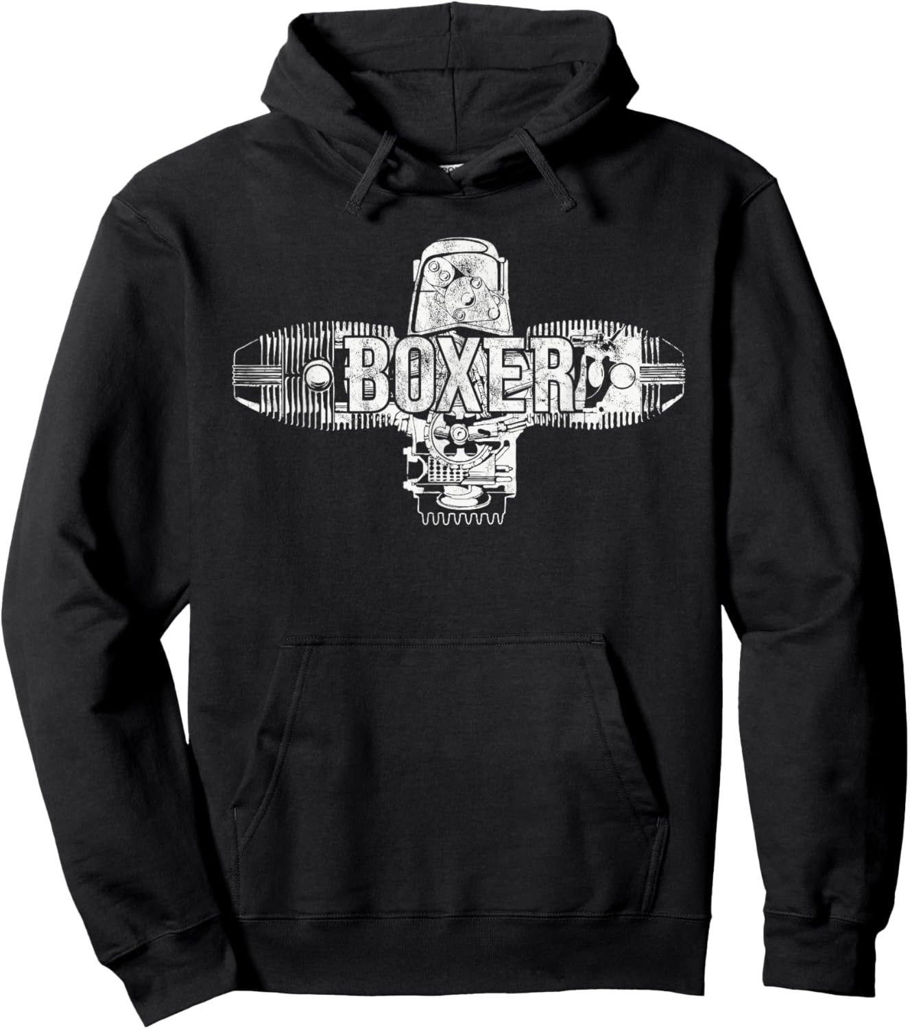 Boxer Engine R Series Two Cylinder Motorcycle Boxer Engine Hoodie - Hoodie | Black
