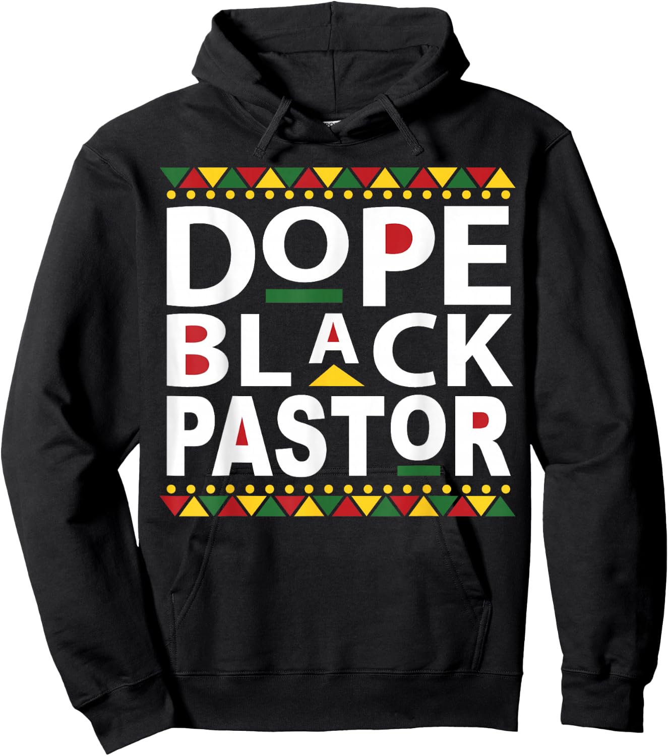 Dope Black Pastor Clergy Bishop Appreciation Gift Hoodie - Hoodie | Black