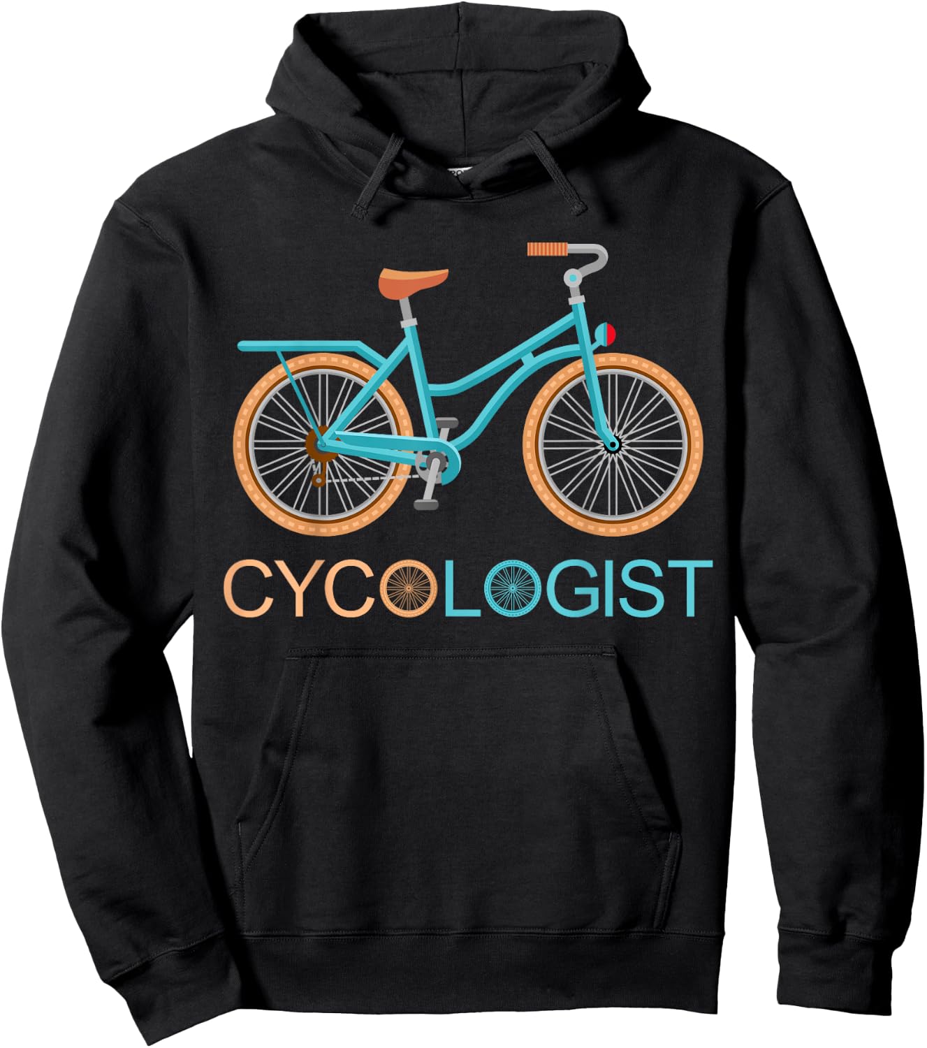 Cycologist Funny Biking Cyclist Cycling Gift Hoodie - Hoodie | Black