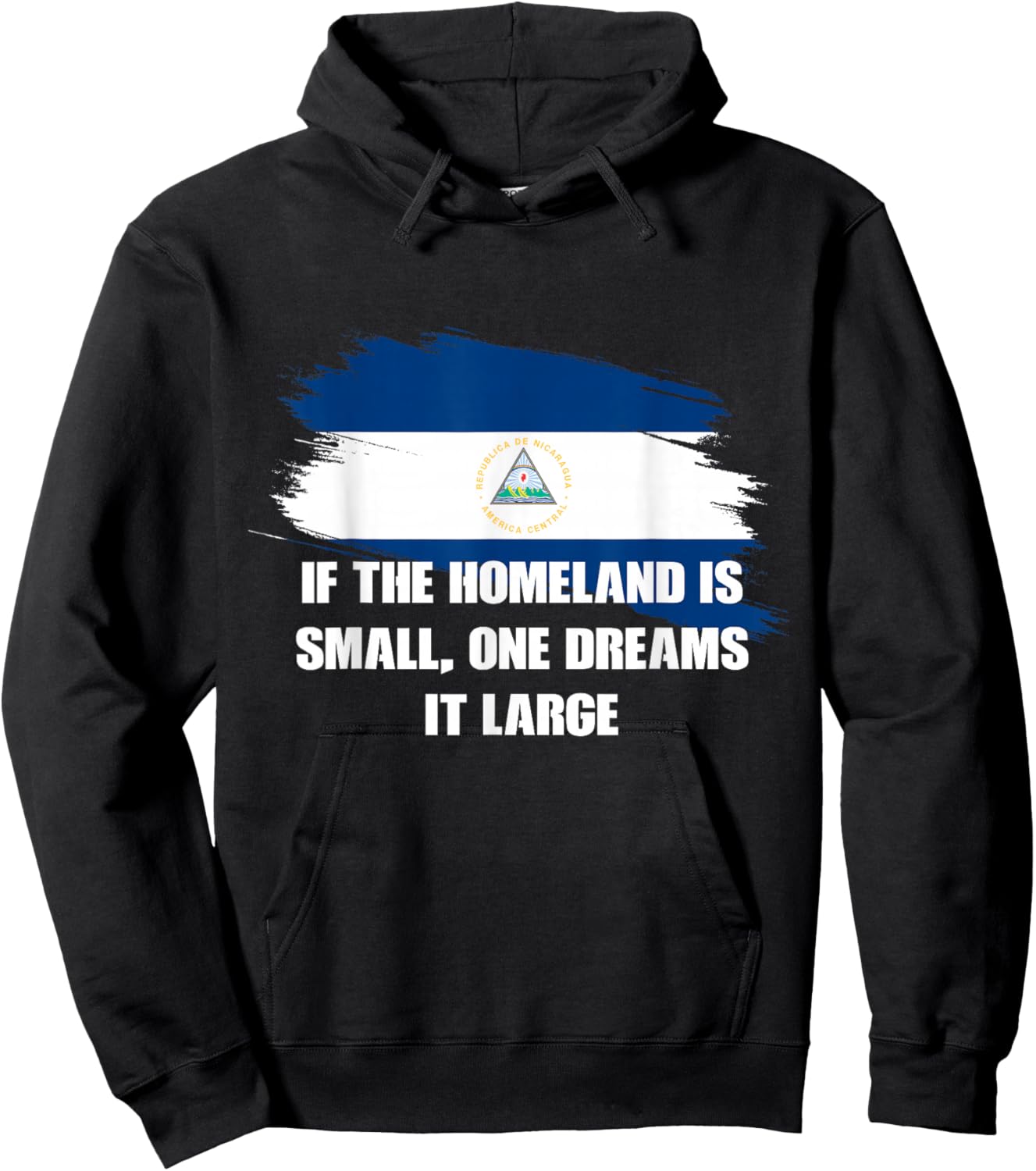 If the Homeland is small, one dreams it large Ruben Dario Hoodie - Hoodie | Black