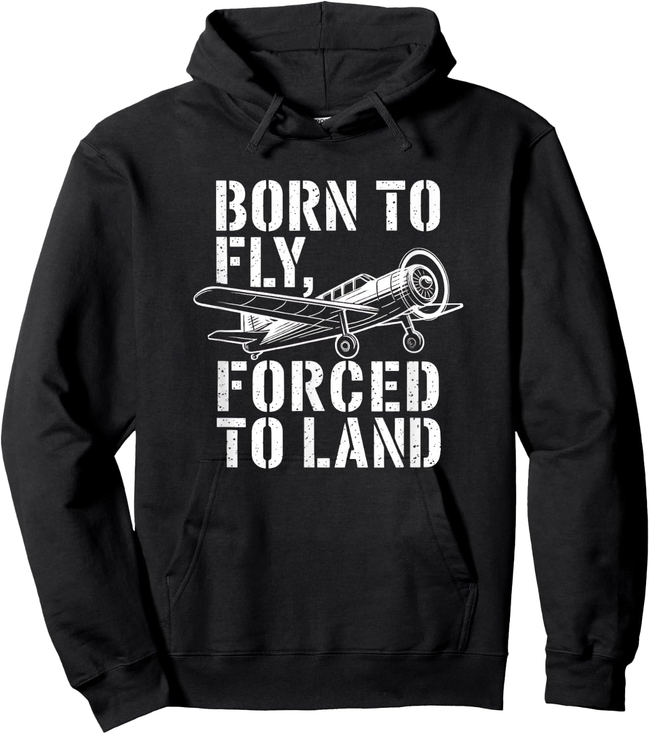 Funny Pilot Plane Design Art Men Women Aviation Airline Hoodie - Hoodie | Black