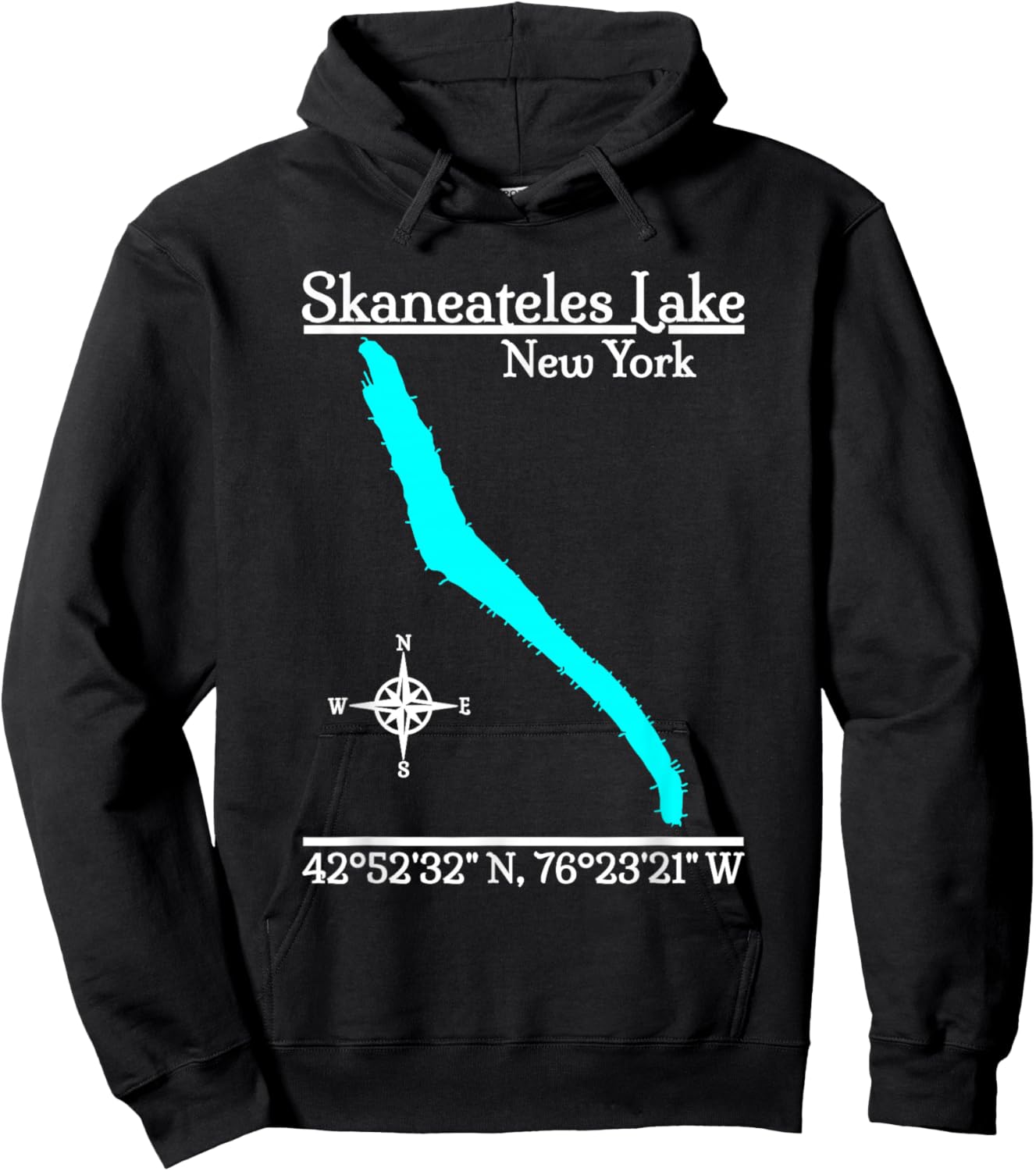 Skaneateles Lake - New York Hoodie - Hoodie | Black