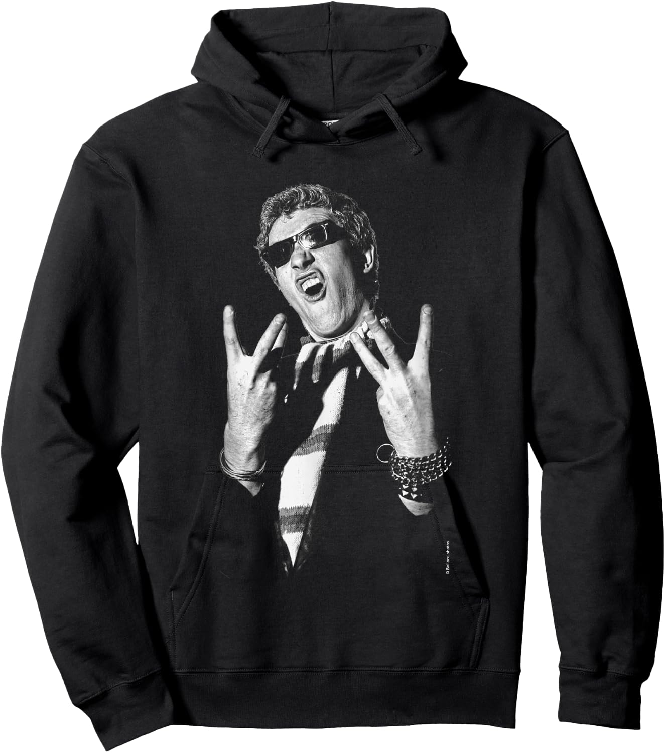 Raymond Burns Captain Sensible The Damned By Allan Ballard Hoodie - Hoodie | Black