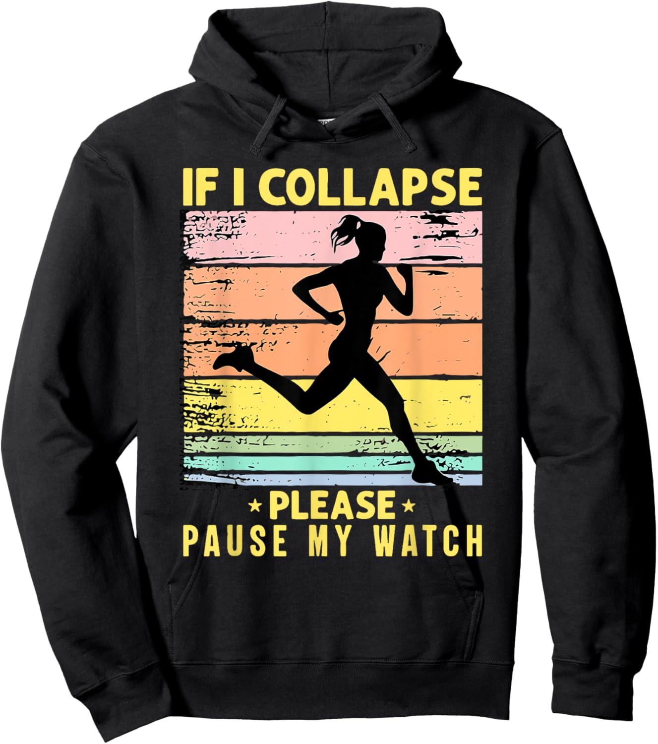 If I Collapse Please Pause My Watch Hoodie - Hoodie | Black