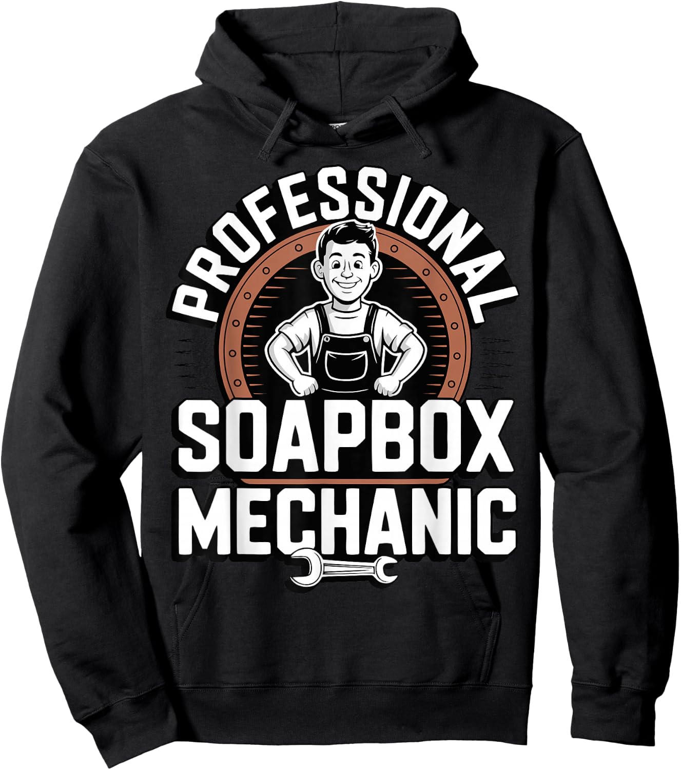 Funny Father Soapbox Derby Racing Dad Hoodie - Hoodie | Black