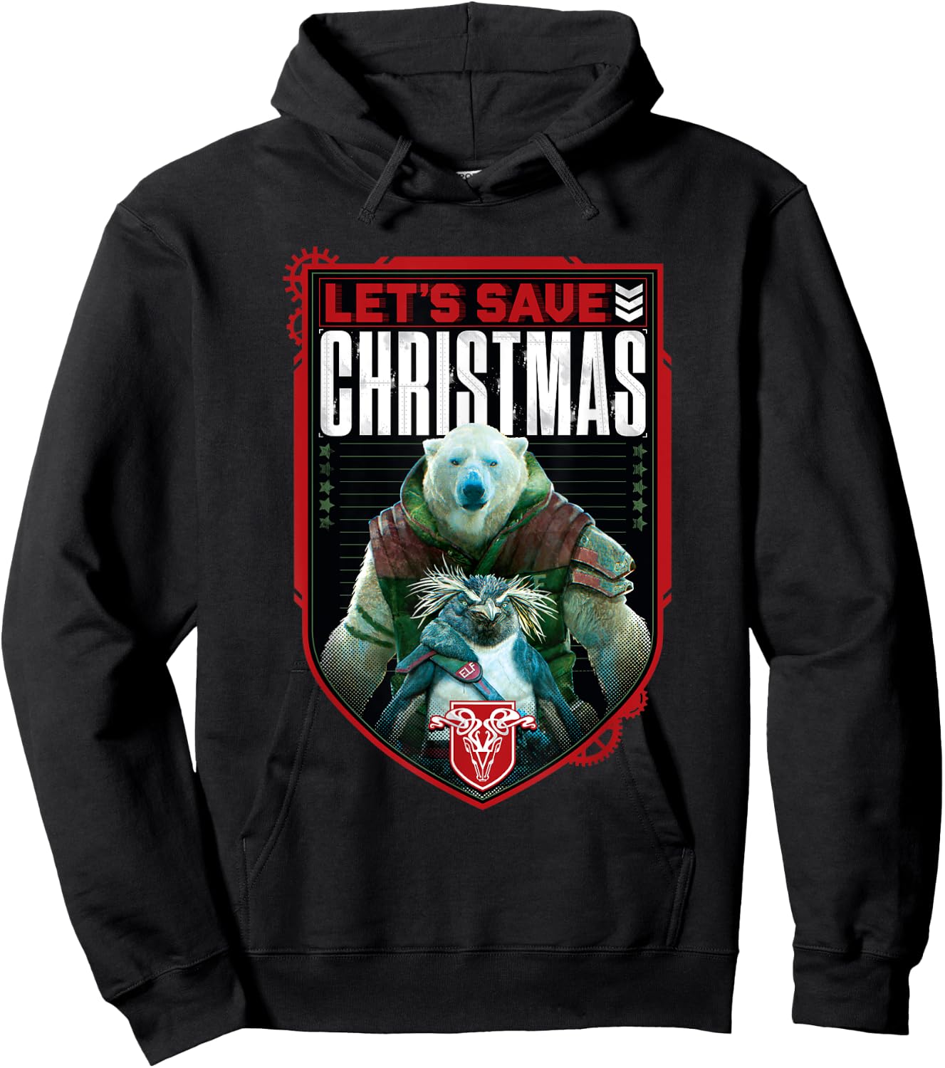 Red One - Let's Save Christmas Hoodie - Hoodie | Black