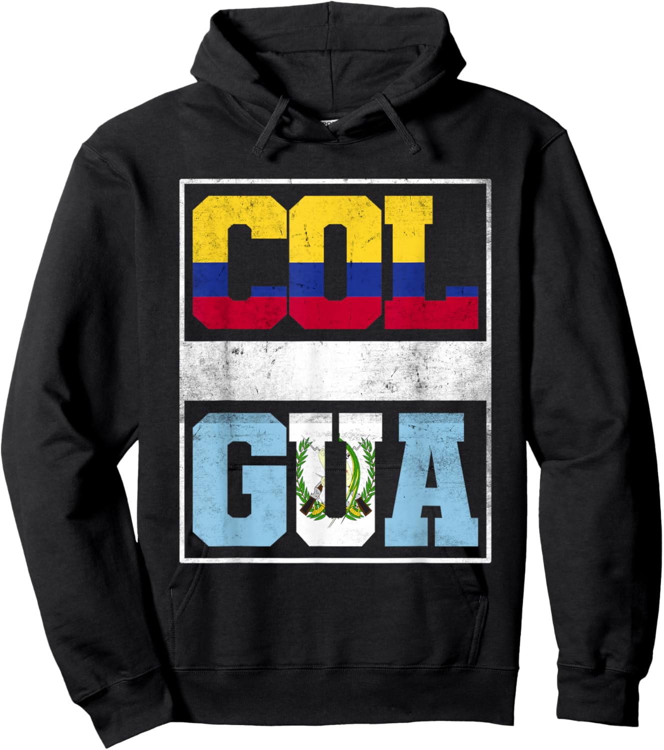 Colombia and Guatemala Mix Colombian Guatemalan Roots Hoodie - Hoodie | Black