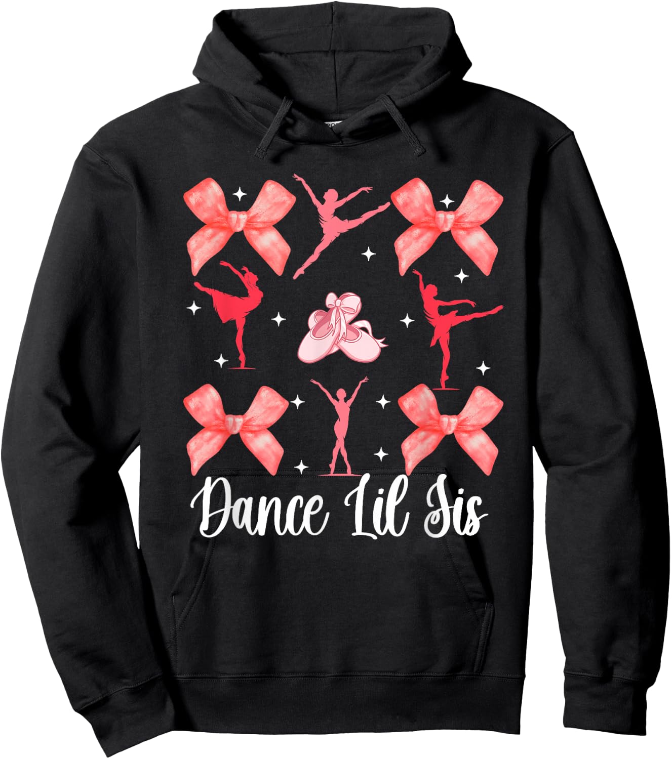 Dance Lil Sis Dance Little Sister Of A Dancer Little Sister Hoodie - Hoodie | Black