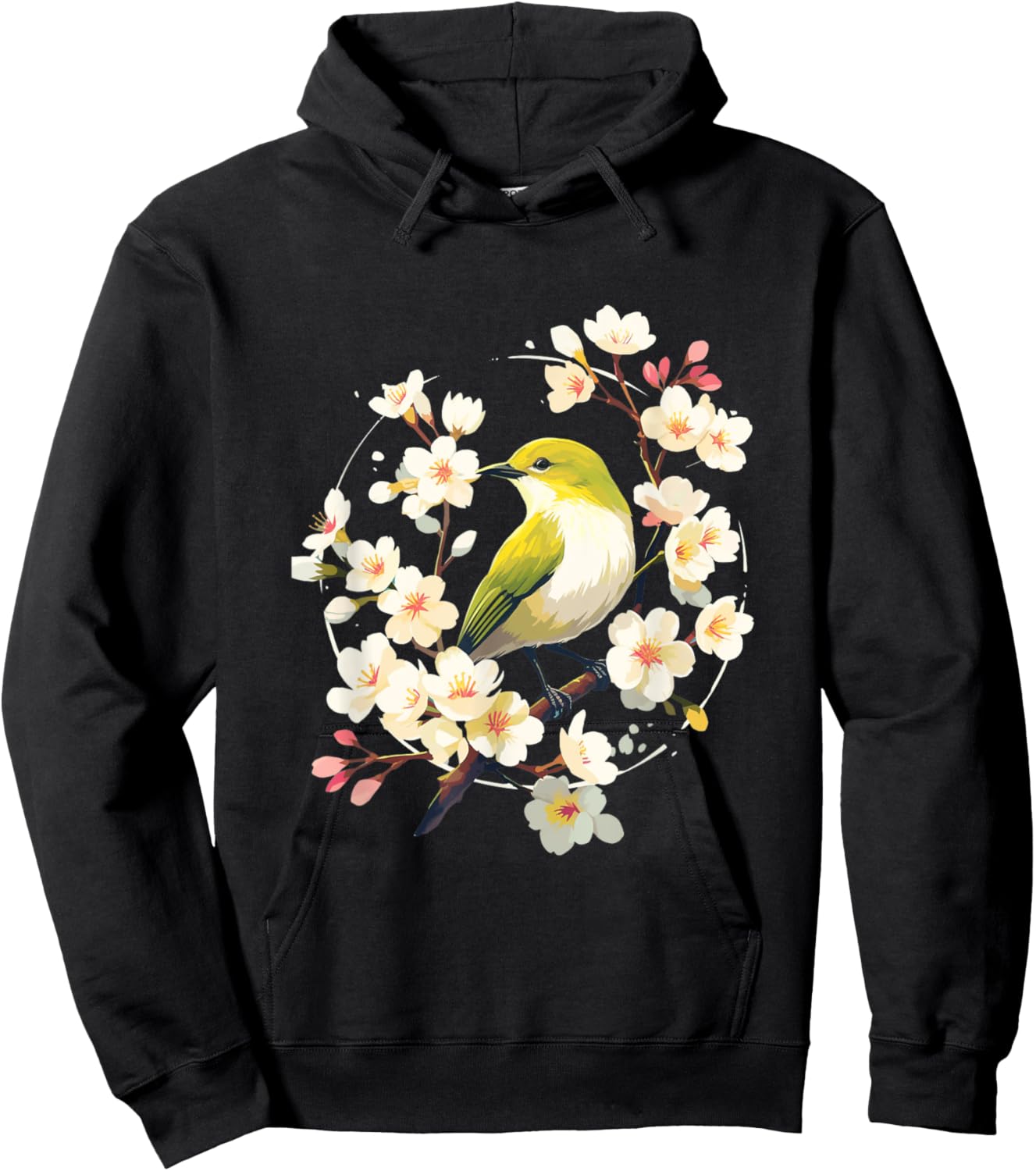 Cherry Blooms & Mejiro Moments: A Spring Affair Hoodie - Hoodie | Black