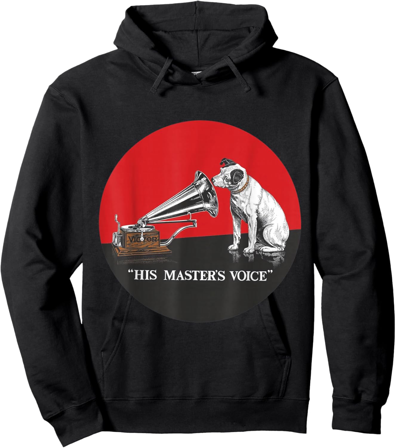 His Master's Voice RCA Victor Nipper Dog Hoodie - Hoodie | Black