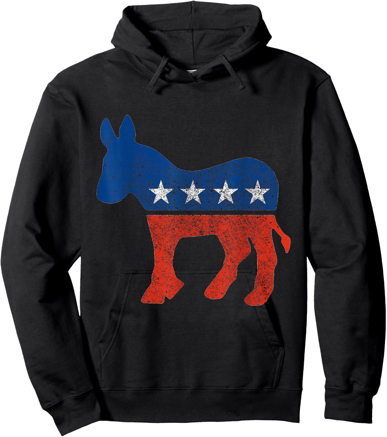 Democratic Donkey Democrat Hoodie - Hoodie | Black