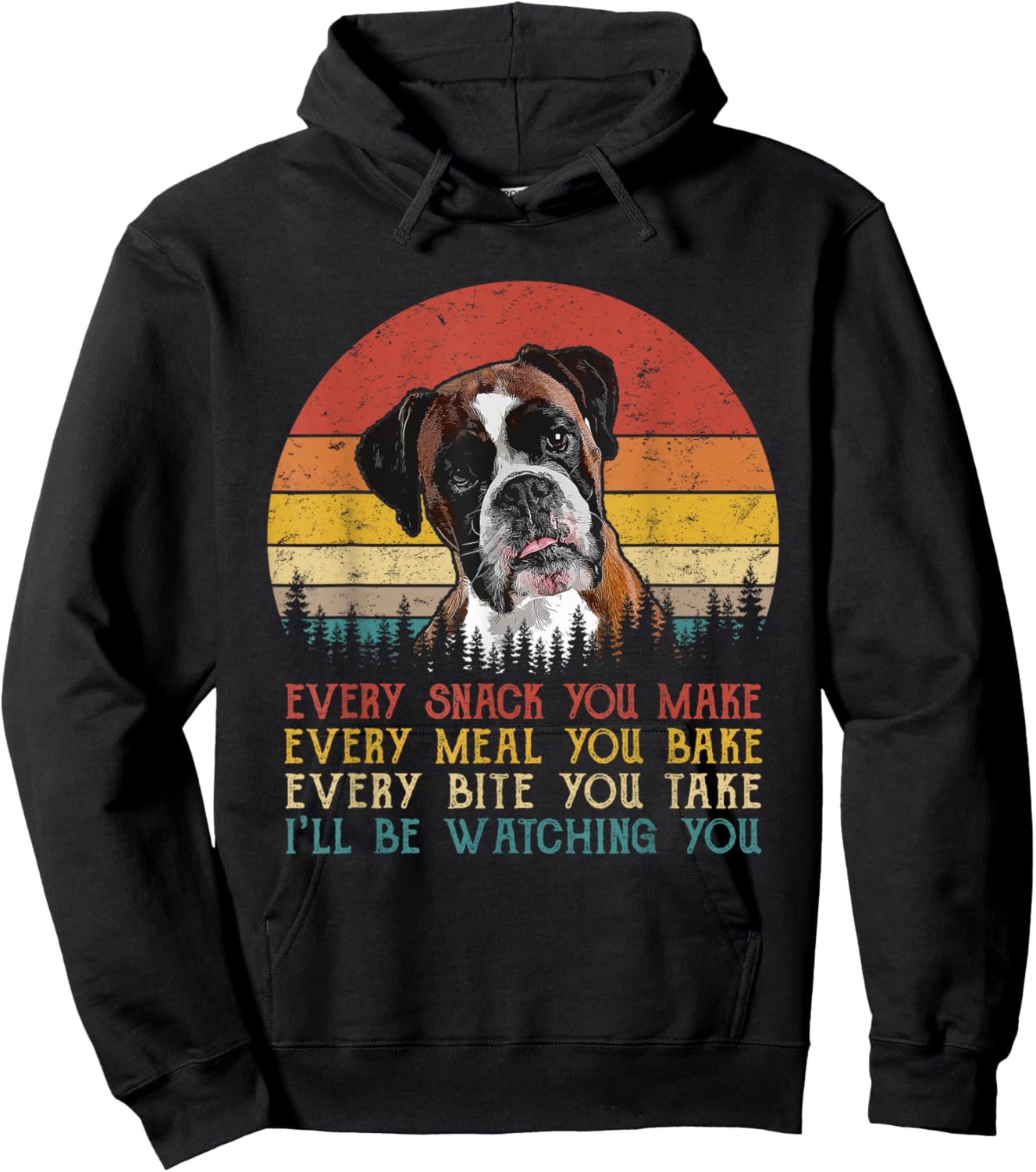 Every Snack You Make Dog Shirt Boxer Dog Dad Dog Mom Women Girls Kids Hoodie - Hoodie | Black