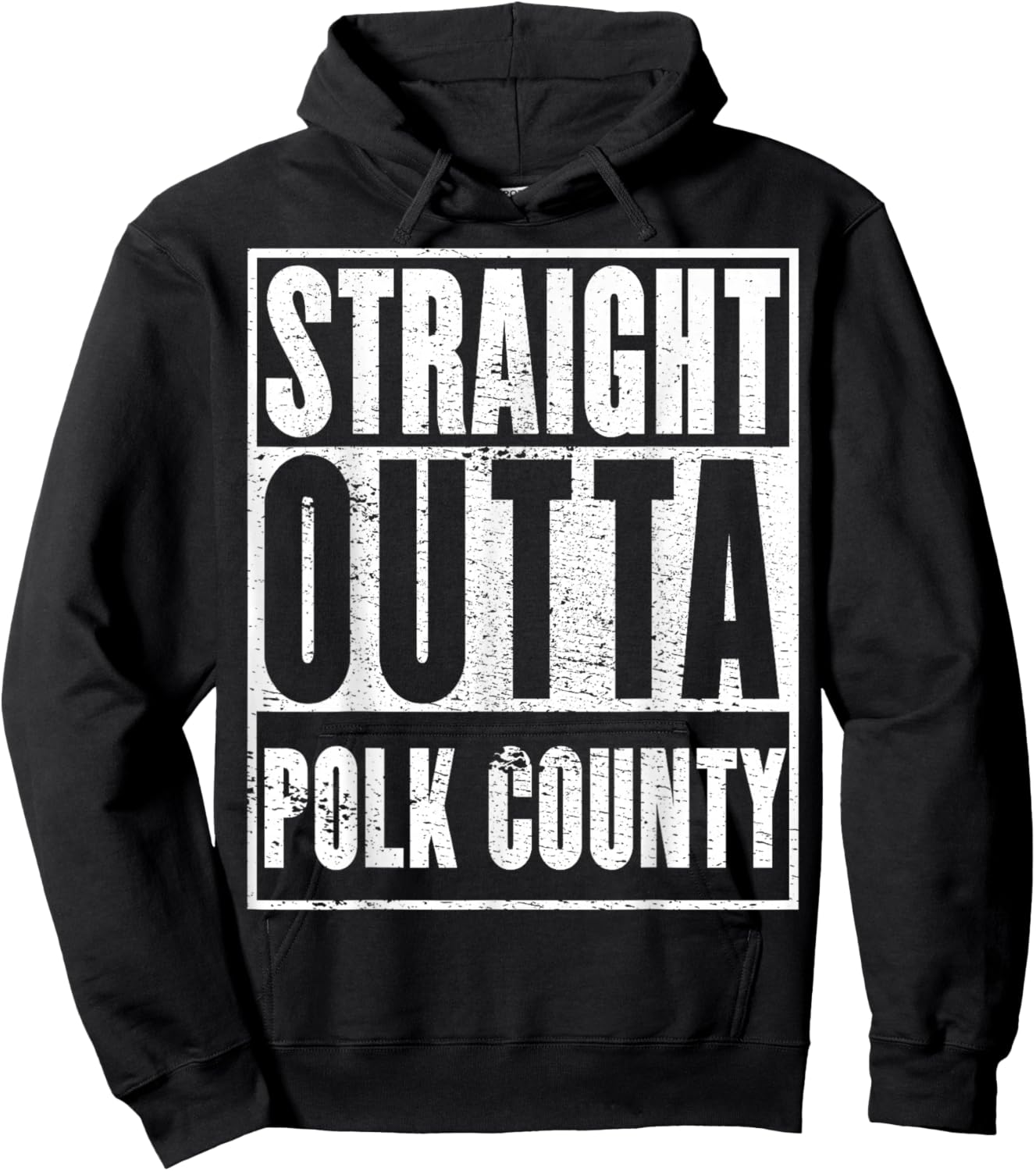 Polk County, Straight Outta Polk County Hoodie - Hoodie | Black