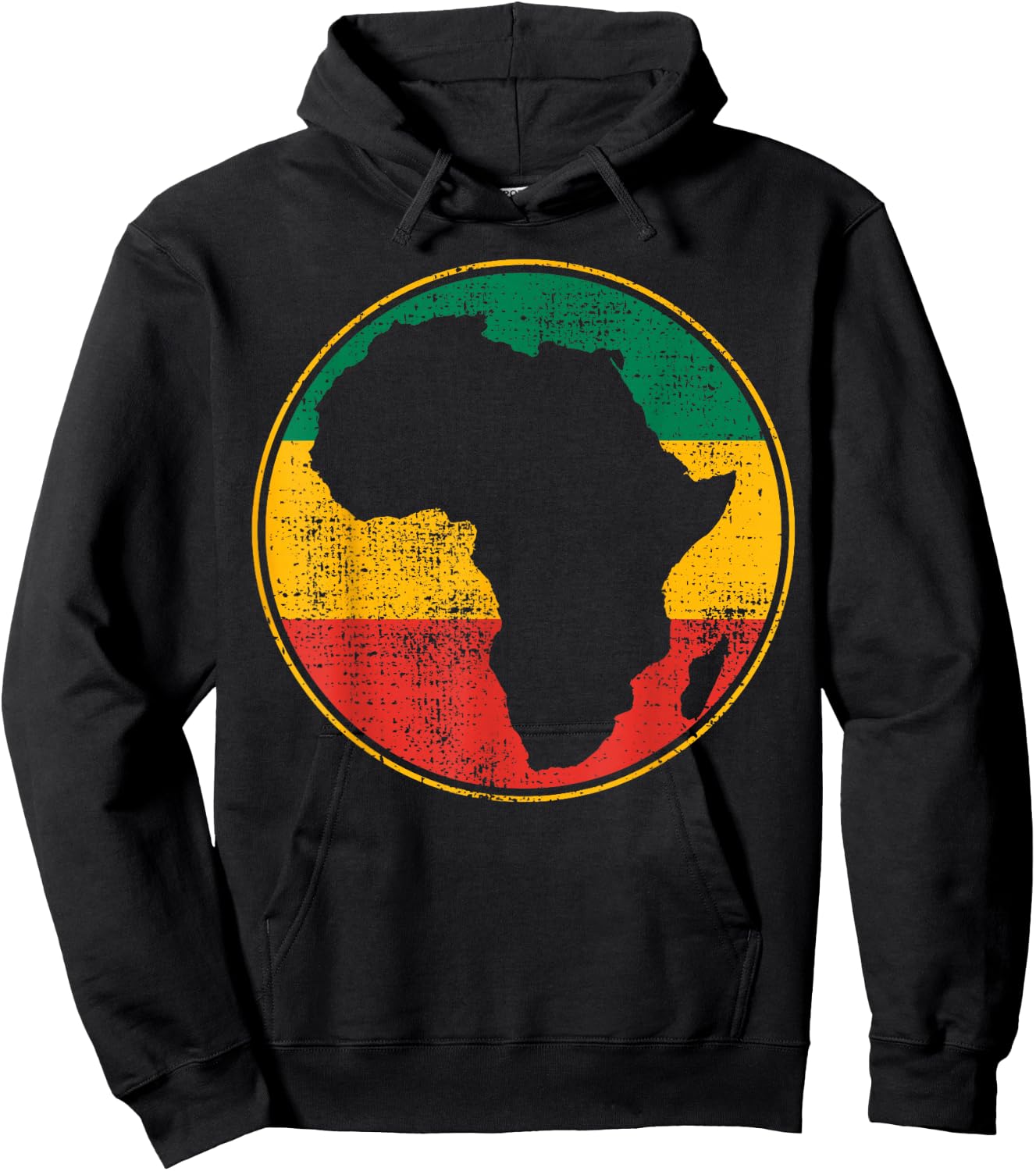 Africa Vintage Retro Map Tanzania Namibia Kenya Hoodie - Hoodie | Black