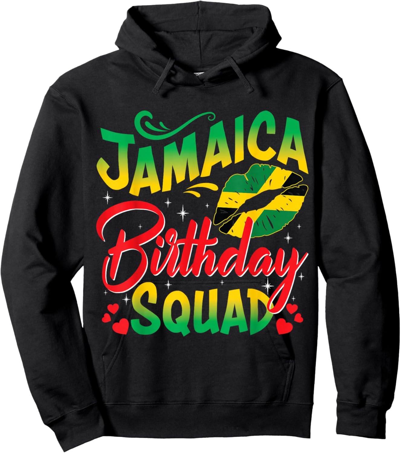 Jamaica Birthday Squad Girls Trip 2025 Women Vacation Party Hoodie - Hoodie | Black