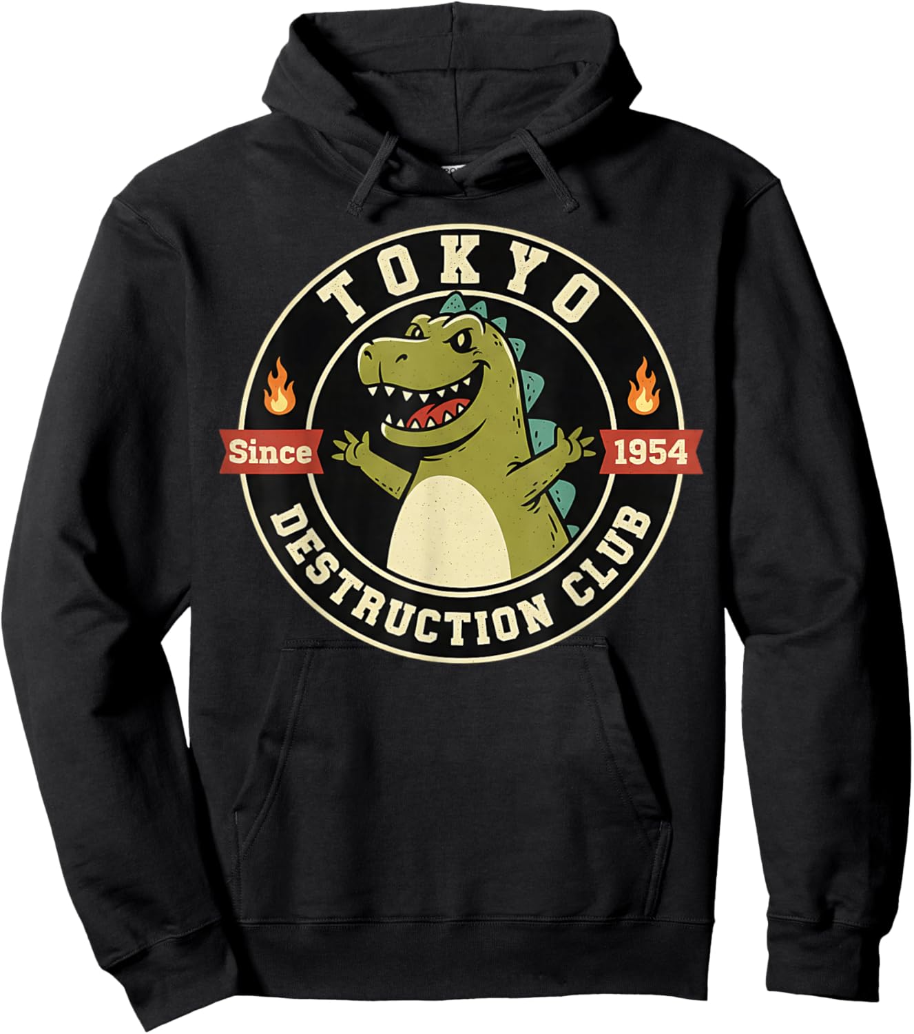 Tokyo Destruction Club Lustige ironische Kaiju-Grafik Hoodie - Hoodie | Black
