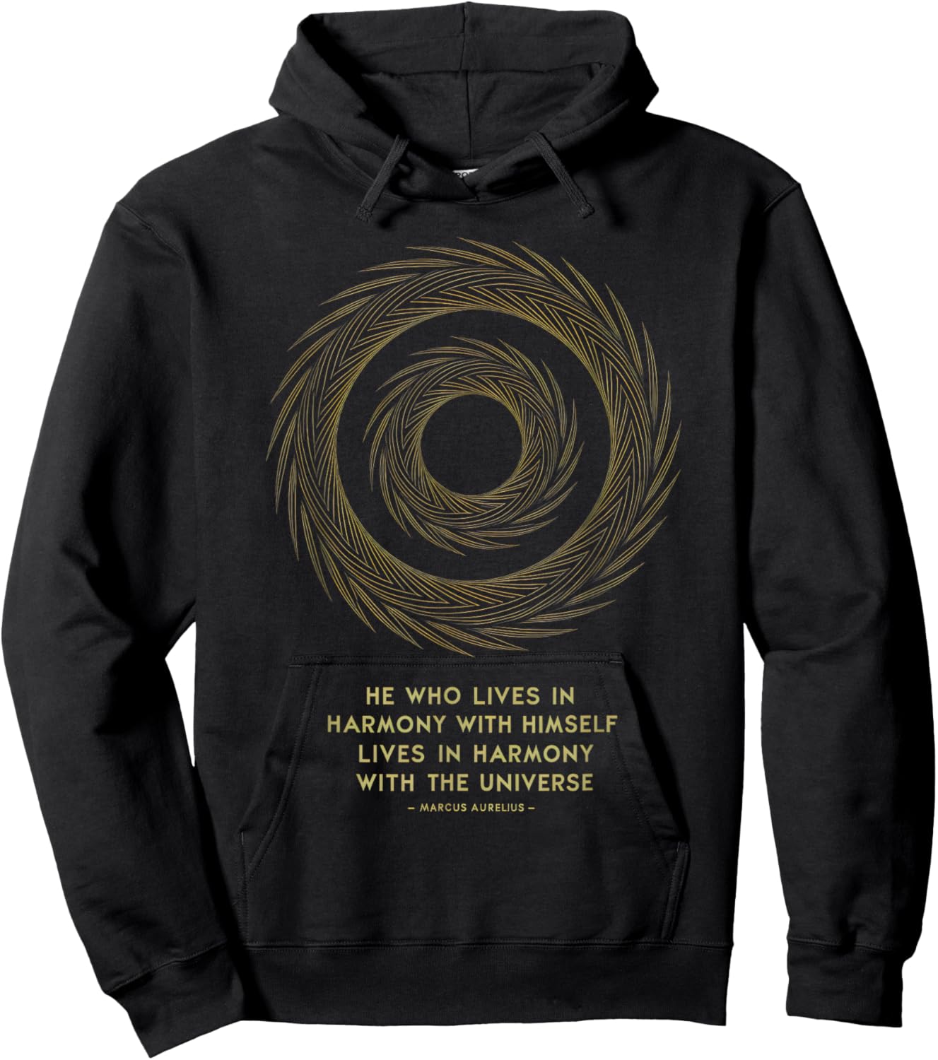 Marcus Aurelius Stoic Philosoper Quote Motivational Stoicism Hoodie - Hoodie | Black