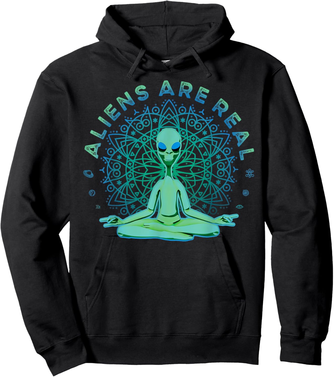 Alien Shirt Aliens Are Real UFO Believer Funny Hoodie - Hoodie | Black