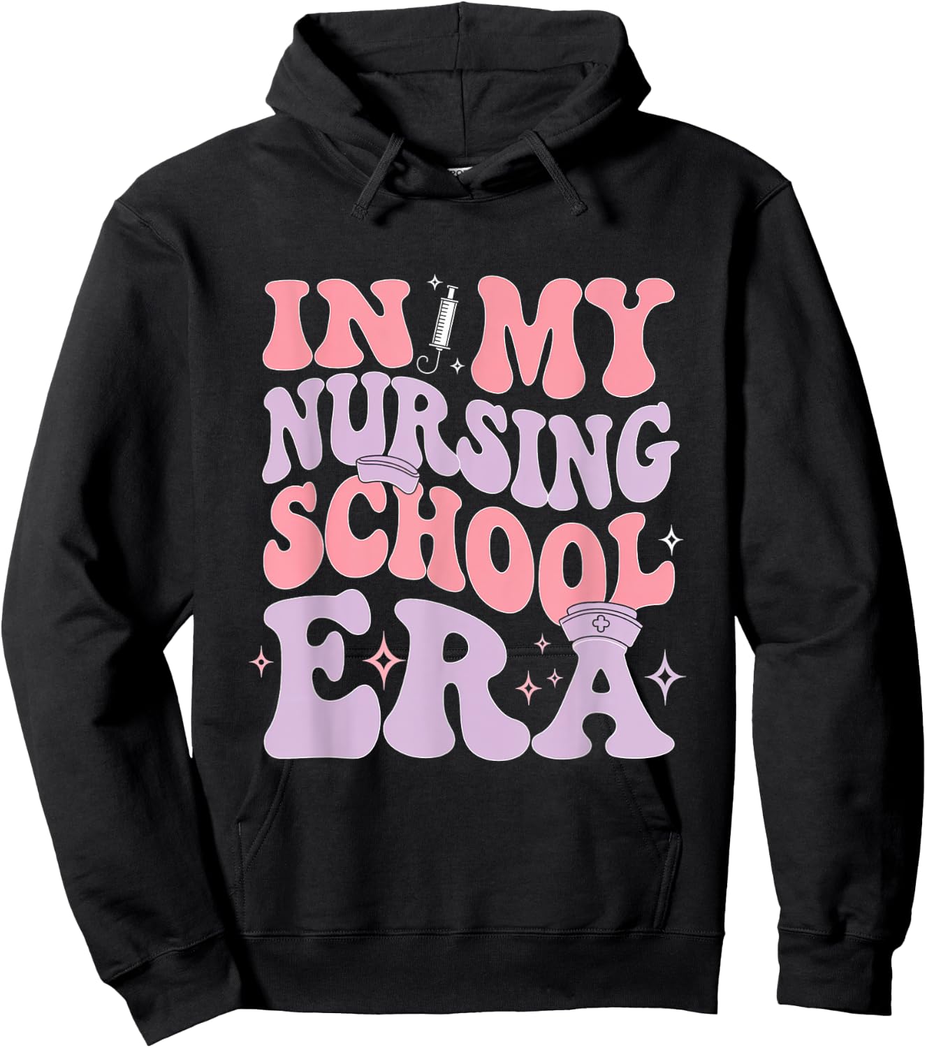 In My Nursing School Era Nurse Nursing Student Era Hoodie - Hoodie | Black
