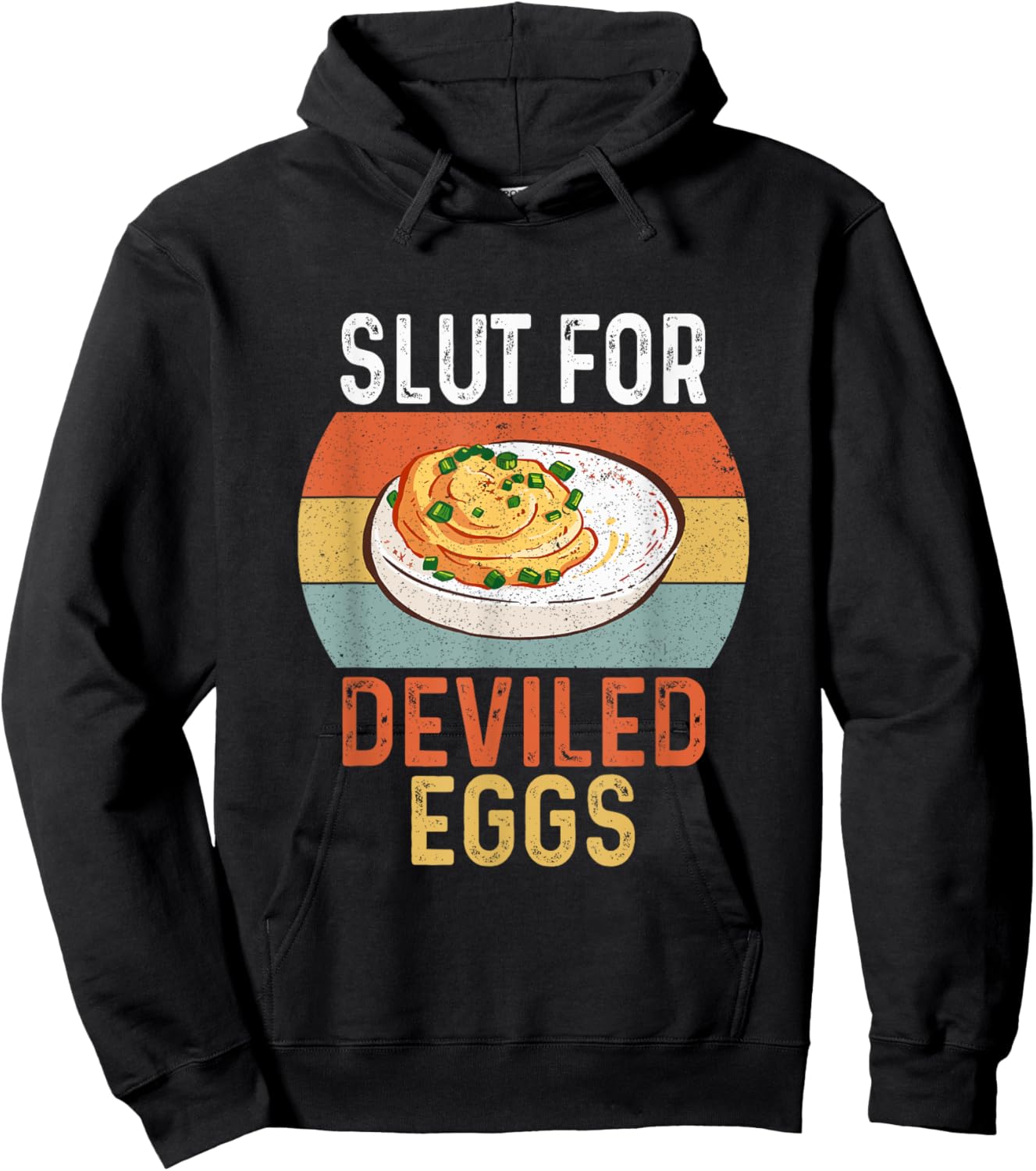 Vintage Design Slut For Deviled Eggs Gifts Women Hoodie - Hoodie | Black