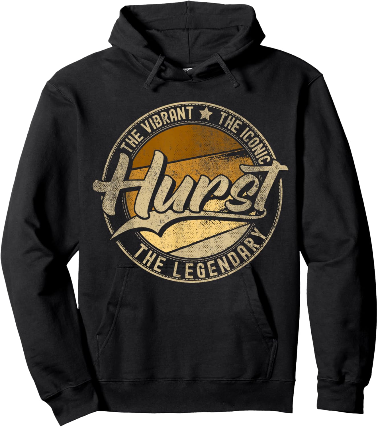Hurst TX | Texas Vintage Distressed Hoodie - Hoodie | Black