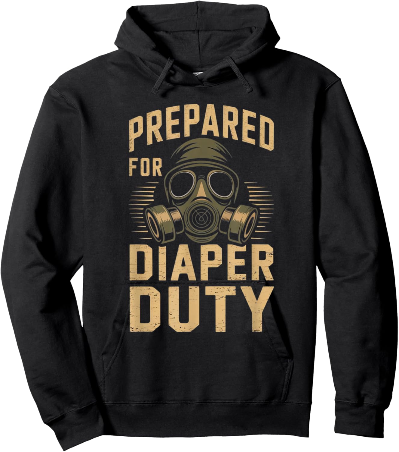 Prepared For Diaper Duty Hoodie - Hoodie | Black