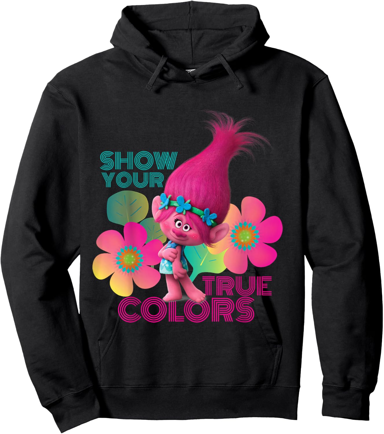 DreamWorks Trolls Show Your True Colors Hoodie - Hoodie | Black